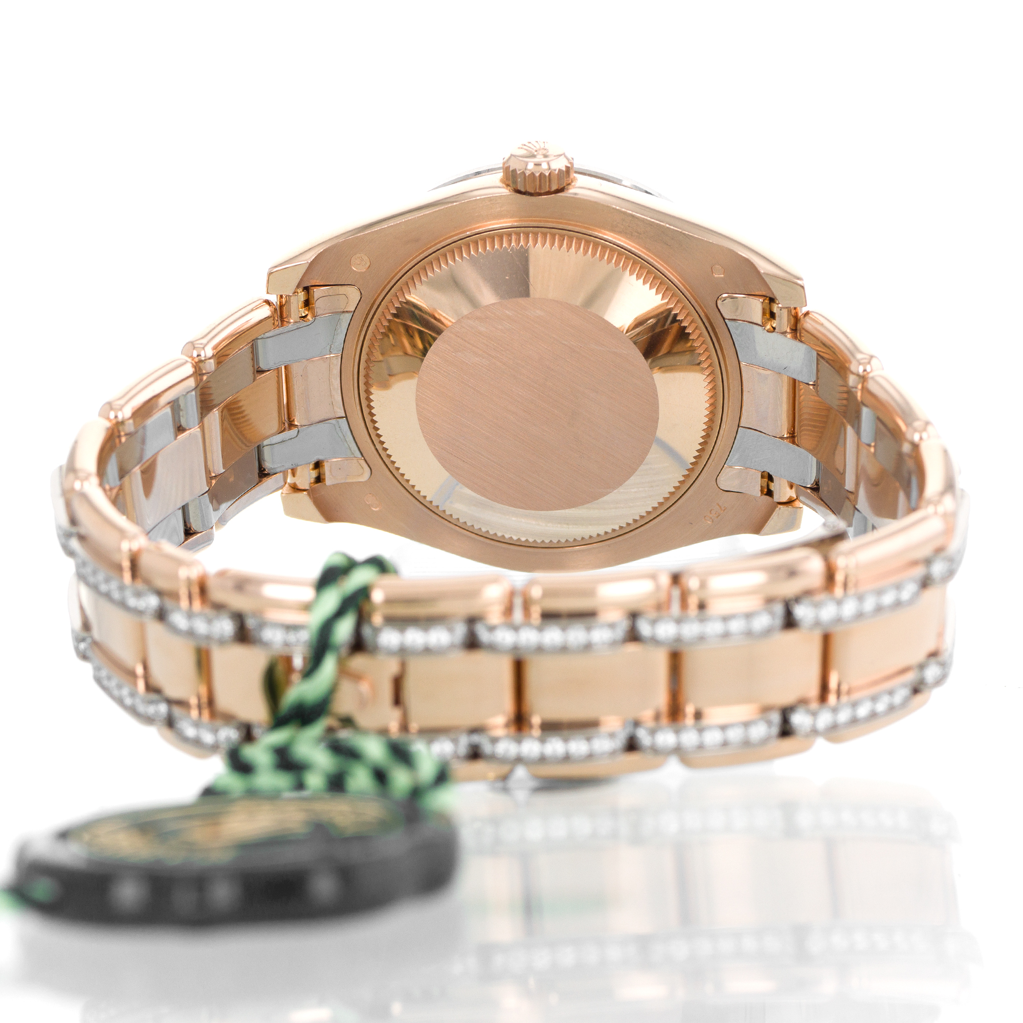 Rolex Pearlmaster 34mm 81285 Factory diamond bezel, dial and bracelet rose gold thumbnail 5