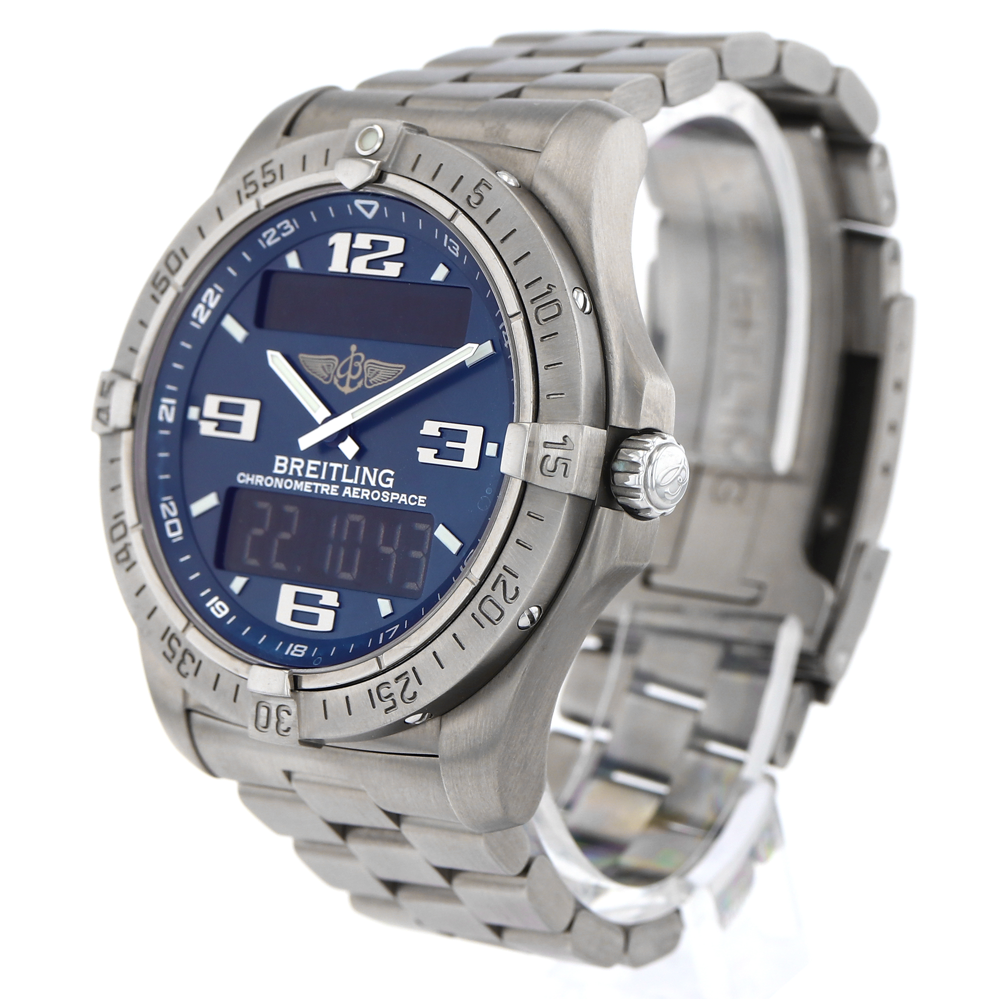 Breitling Aerospace Avantage E79362 Blue Arabic Quartz GMT thumbnail 5