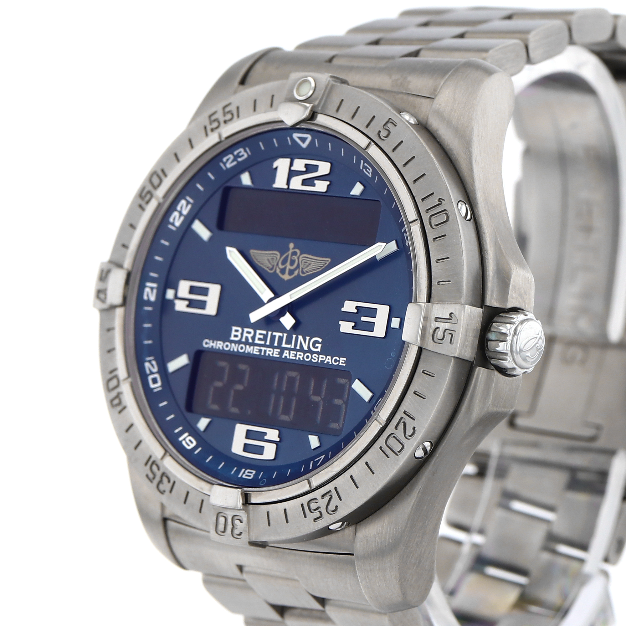 Breitling Aerospace Avantage E79362 Blue Arabic Quartz GMT thumbnail 6
