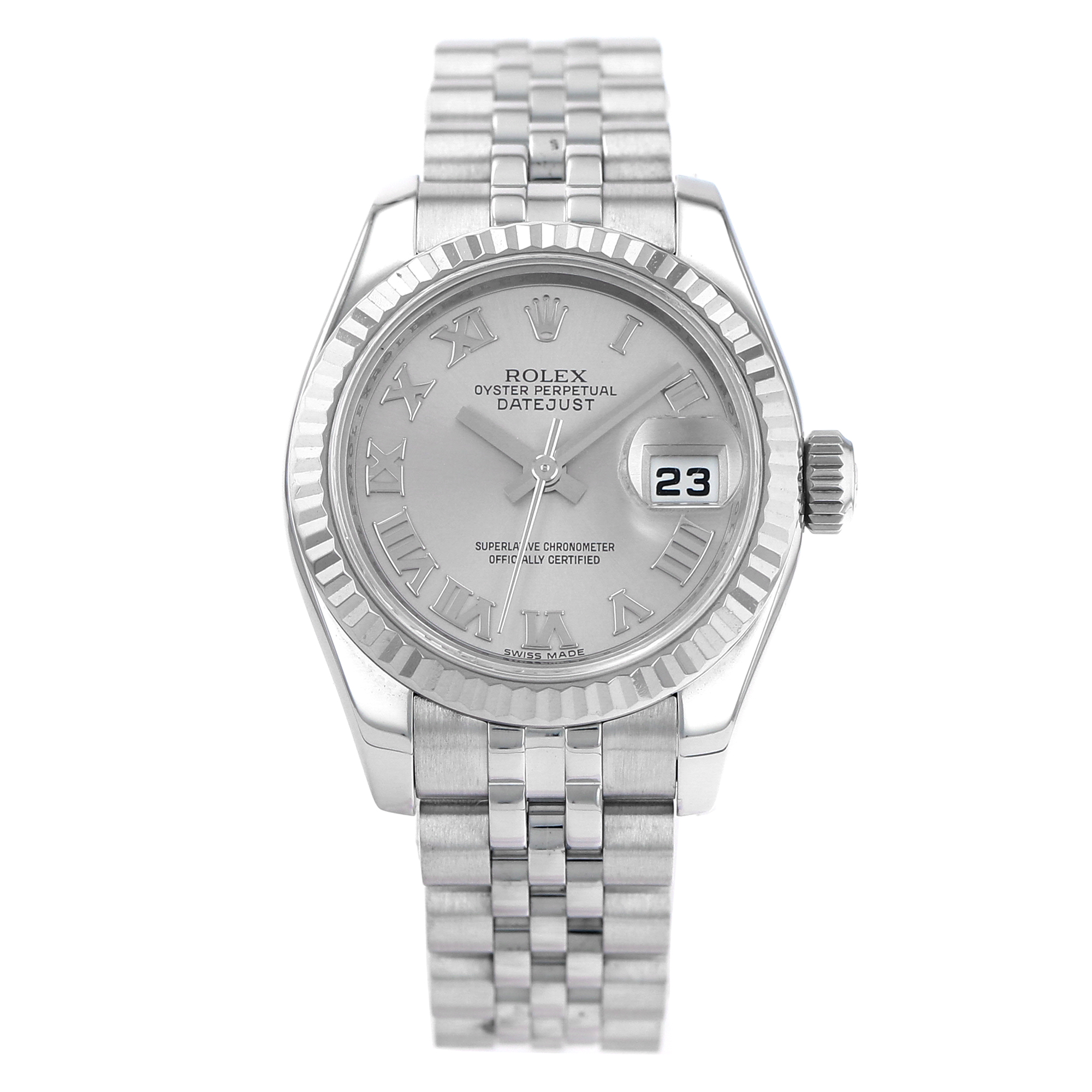 Rolex Lady-Datejust 179174 Silver Roman White Gold Jubilee thumbnail 2