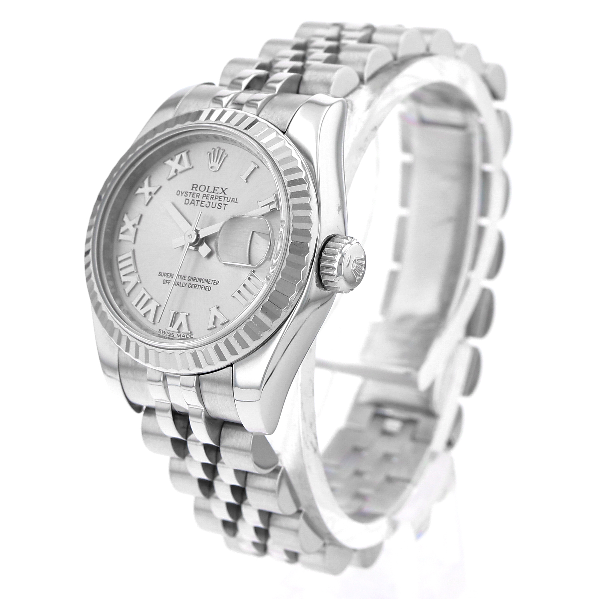 Rolex Lady-Datejust 179174 Silver Roman White Gold Jubilee thumbnail 5