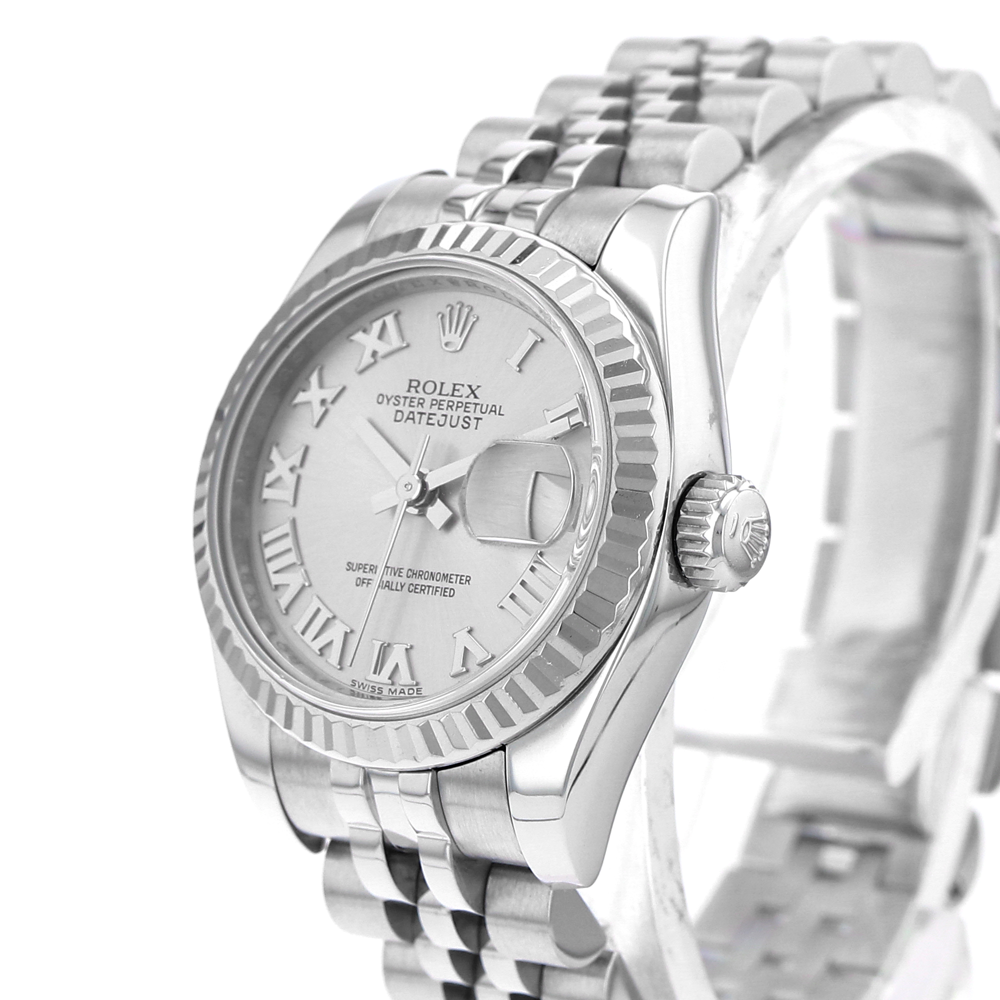 Rolex Lady-Datejust 179174 Silver Roman White Gold Jubilee thumbnail 6