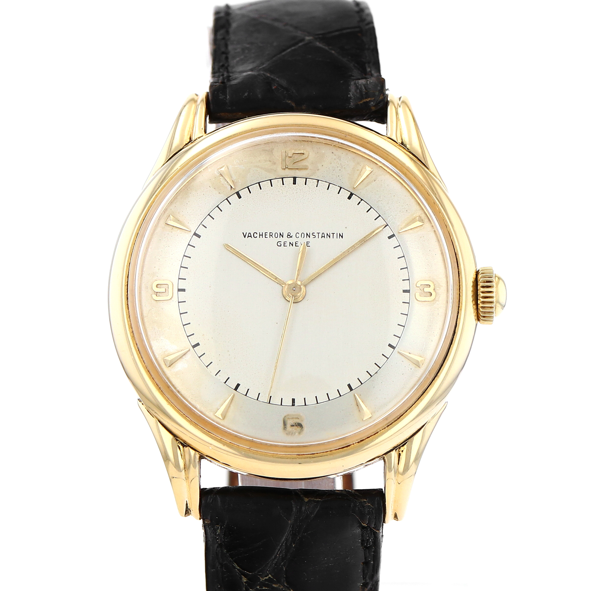 Vacheron Constantin Patrimony 4466 Cal 477/1 Split Lugs Yellow Gold Mens Watch thumbnail 1