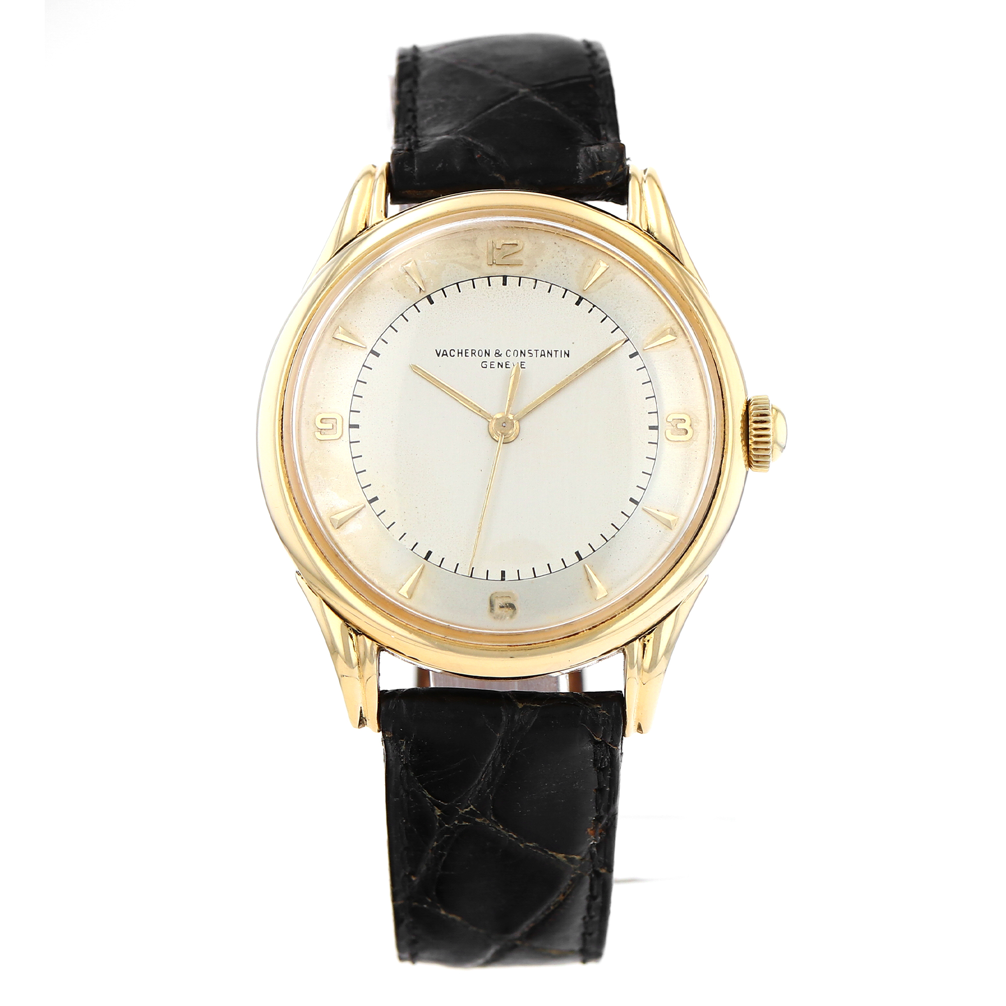 Vacheron Constantin Patrimony 4466 Cal 477/1 Split Lugs Yellow Gold Mens Watch thumbnail 2