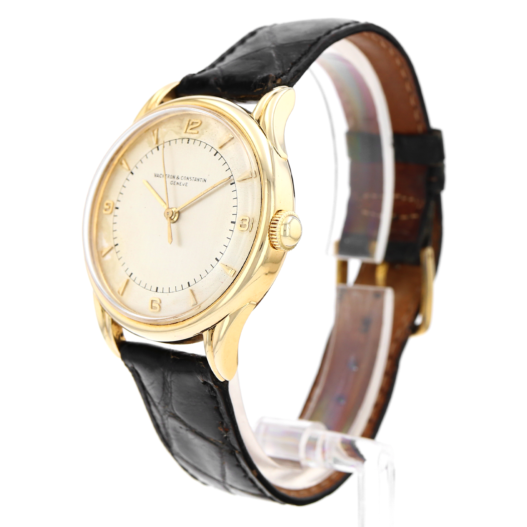 Vacheron Constantin Patrimony 4466 Cal 477/1 Split Lugs Yellow Gold Mens Watch thumbnail 4