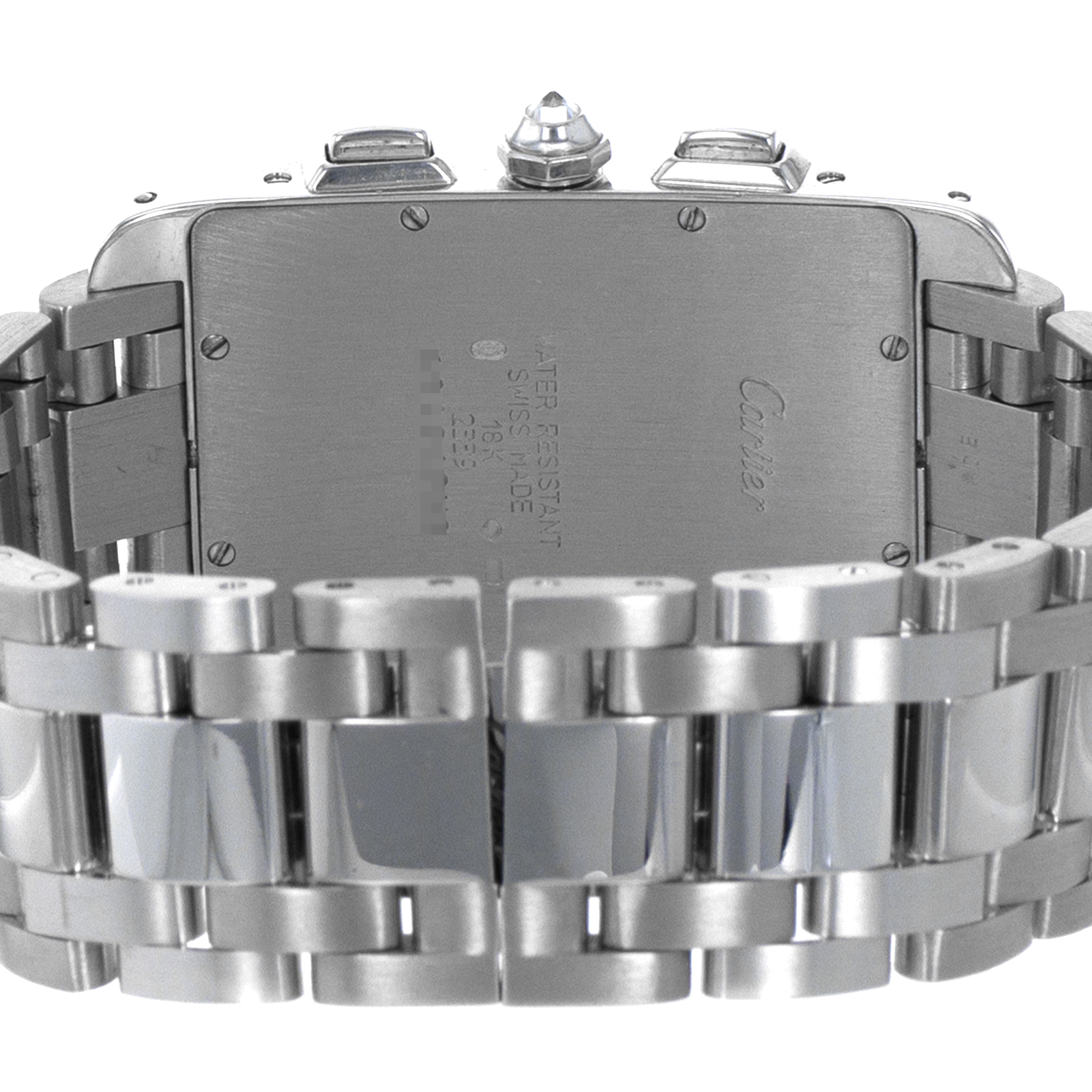 Cartier Tank Americaine WB704251 2339 Factory Diamonds 18k White Gold Mens Watch thumbnail 9