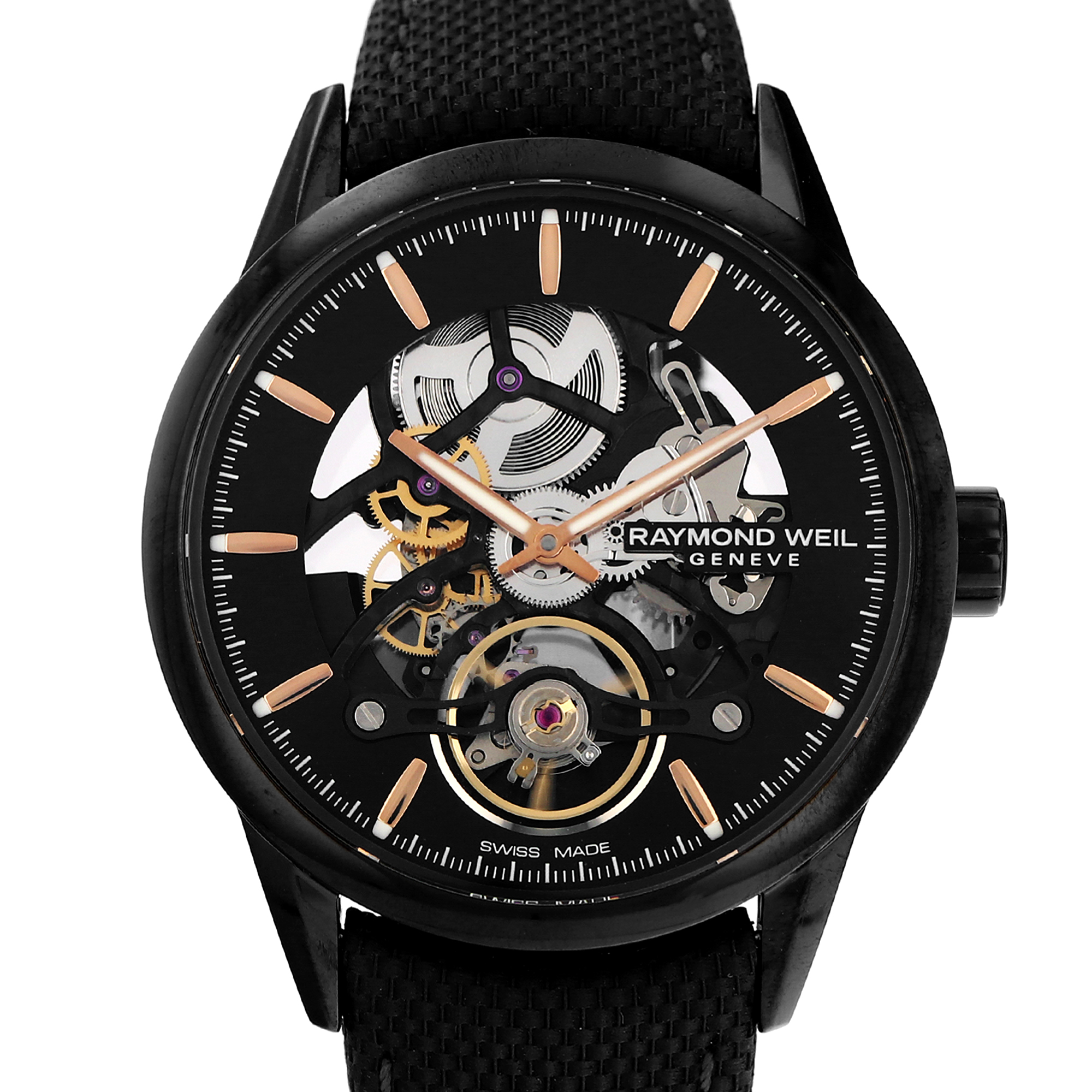 Raymond Weil Freelancer 2785-BC5-20001 Transparent Stick Dial black PVD thumbnail 1