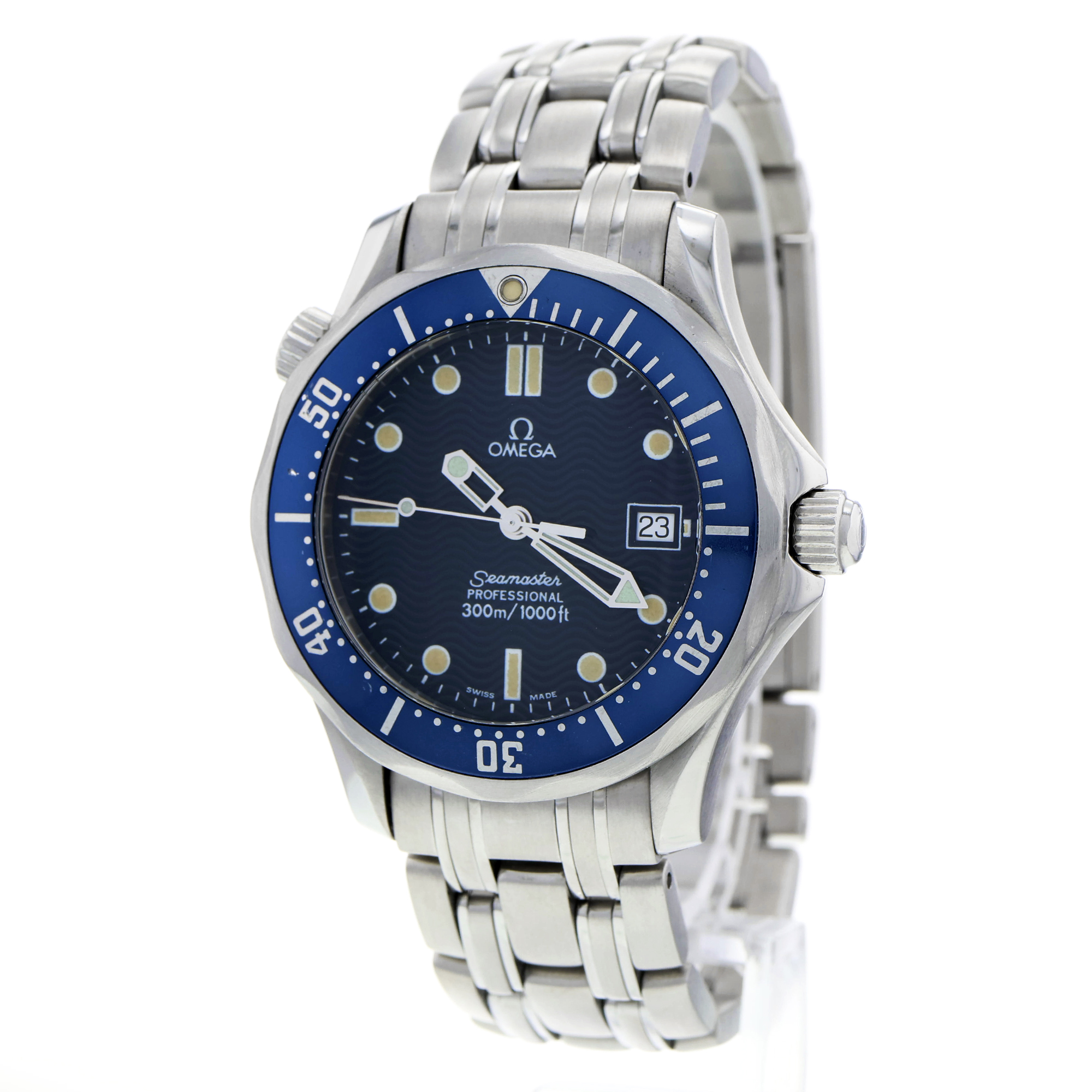 Omega Seamaster Diver 300 M 2561.80.00 Mid Size Blue Date thumbnail 3