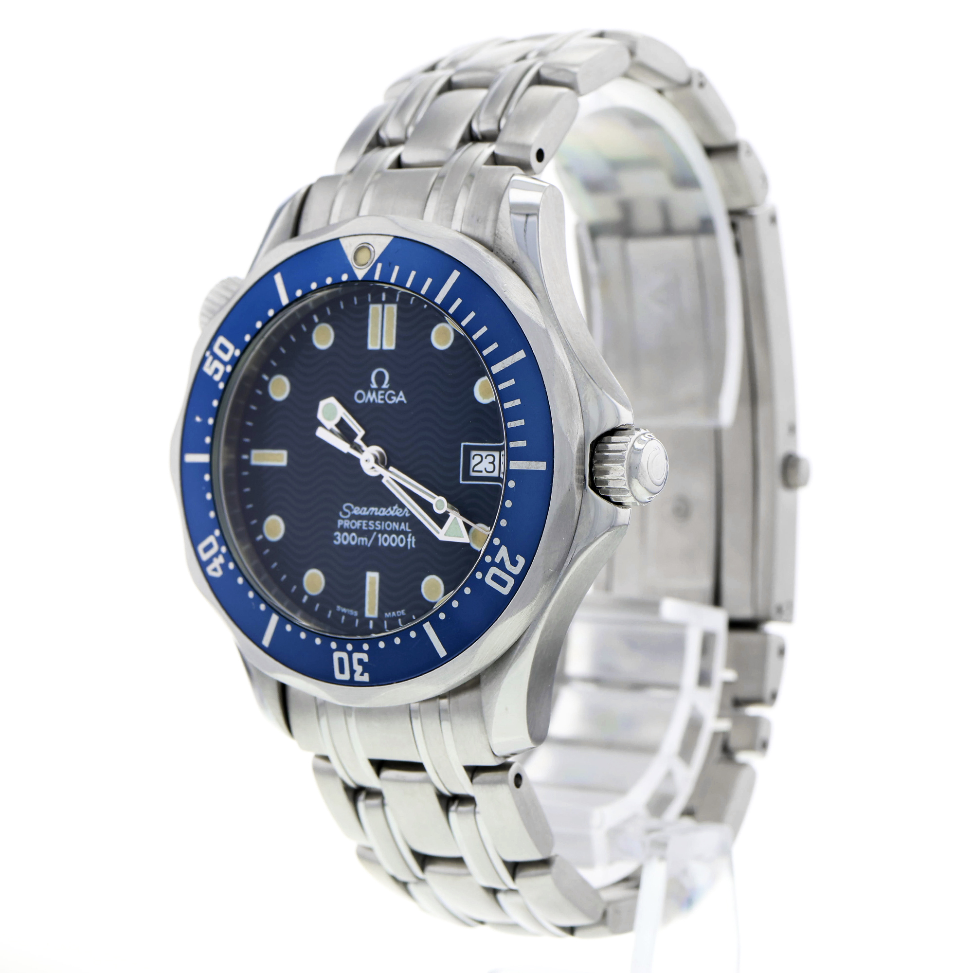 Omega Seamaster Diver 300 M 2561.80.00 Mid Size Blue Date thumbnail 4