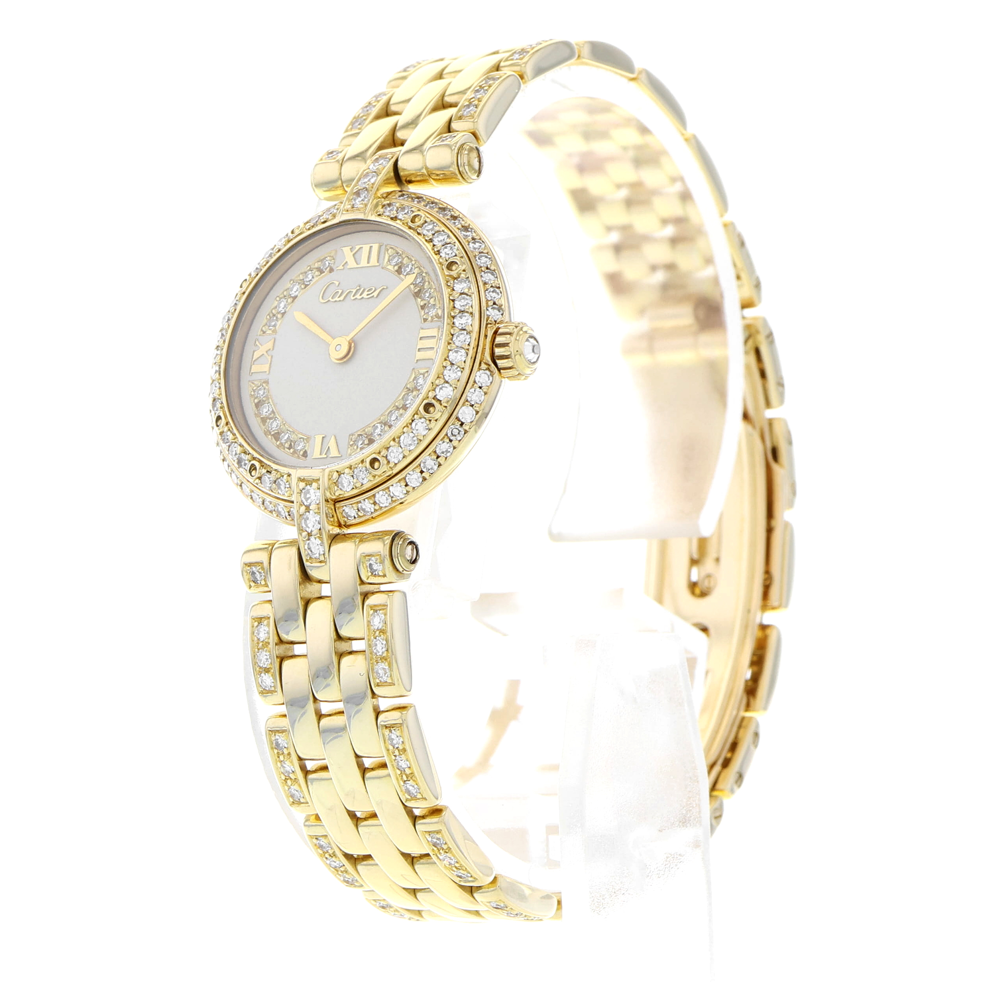Cartier Panthère Vendome Factory Diamond Quartz 18k thumbnail 3