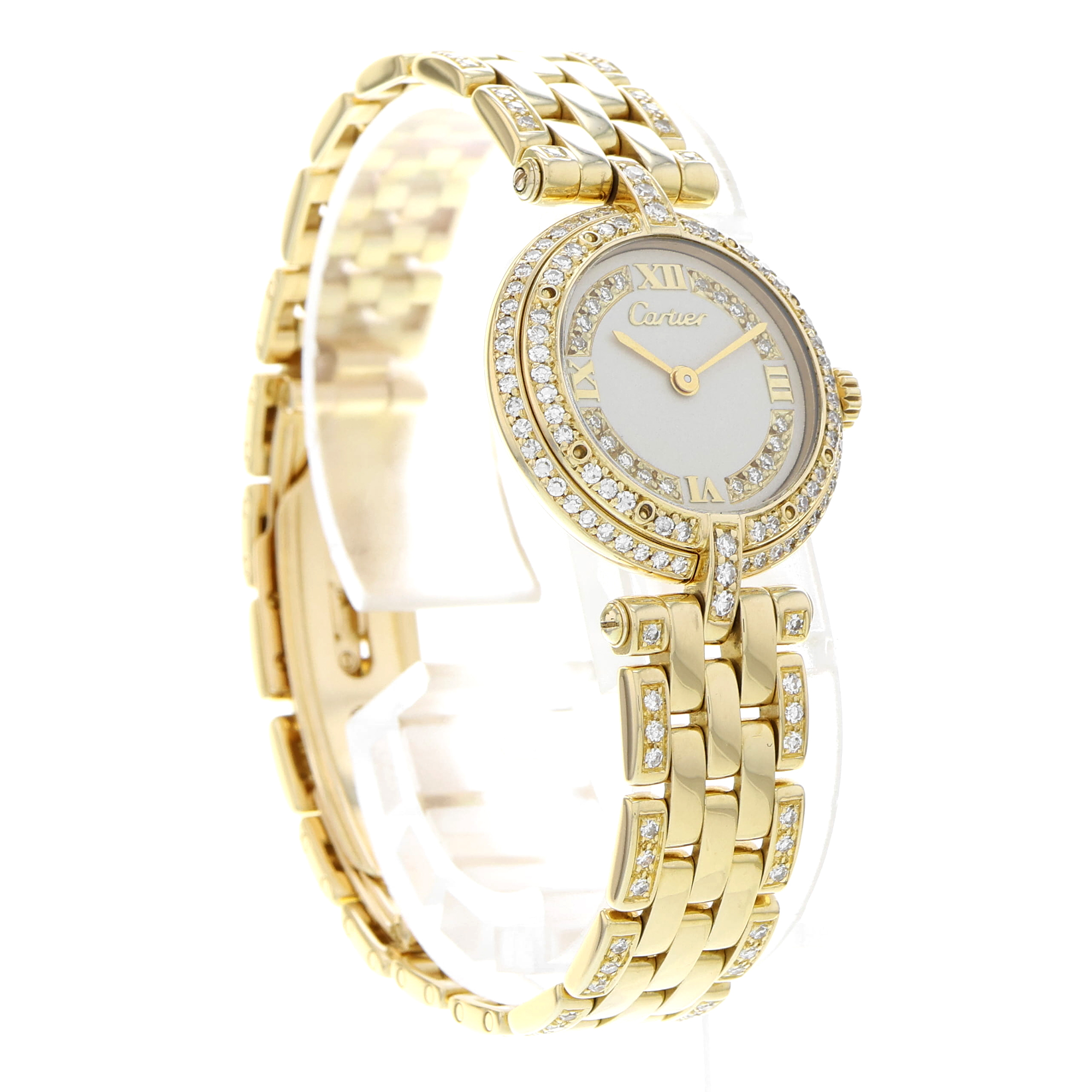 Cartier Panthère Vendome Factory Diamond Quartz 18k thumbnail 4