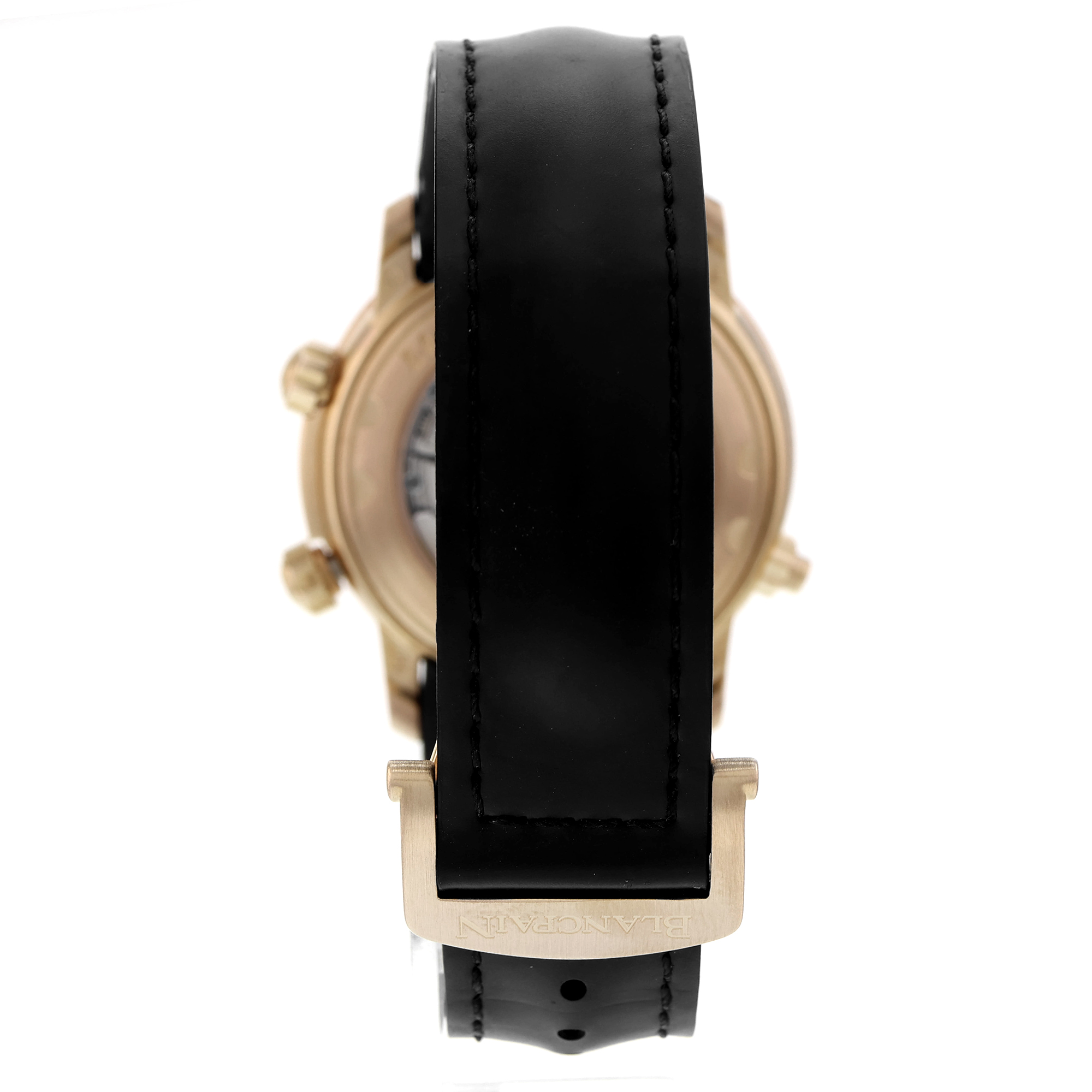 Blancpain Léman Réveil GMT 2041b-3630-64b Black Arabic 18k Rose Gold Automatic thumbnail 5
