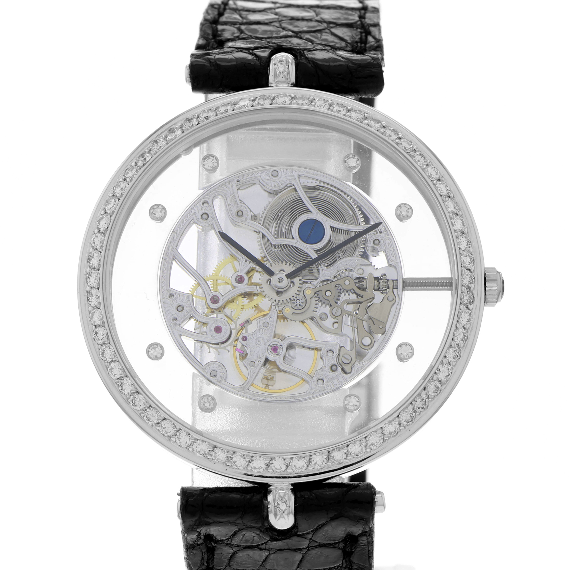 Gérald Genta Skeleton G2078 Factory Diamond Manual 18k thumbnail 1