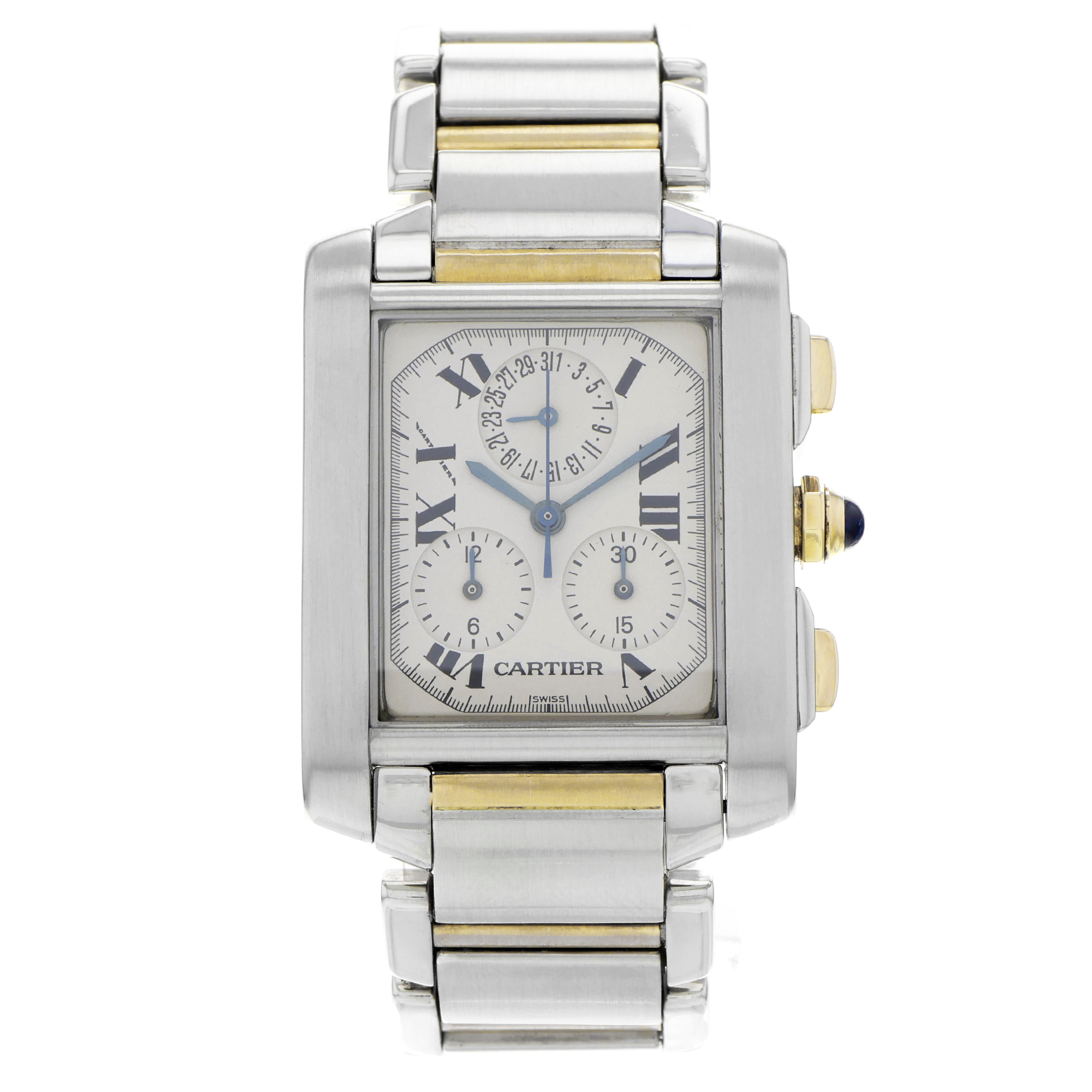 Cartier Tank Française W51004Q4 2303 Chronoflex thumbnail 2
