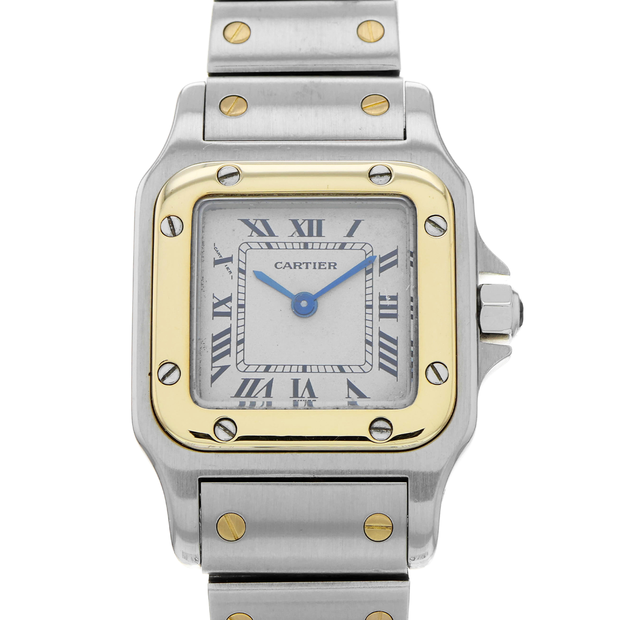 Cartier Santos Galbée 1057930 Roman 18k Ladies thumbnail 1