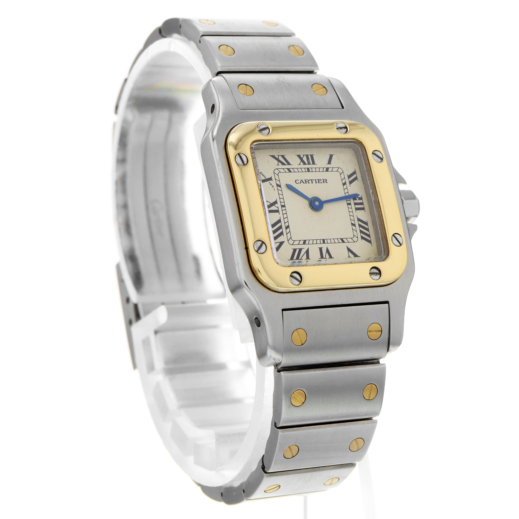 Cartier Santos Galbée 1057930 Roman 18k Ladies thumbnail 10