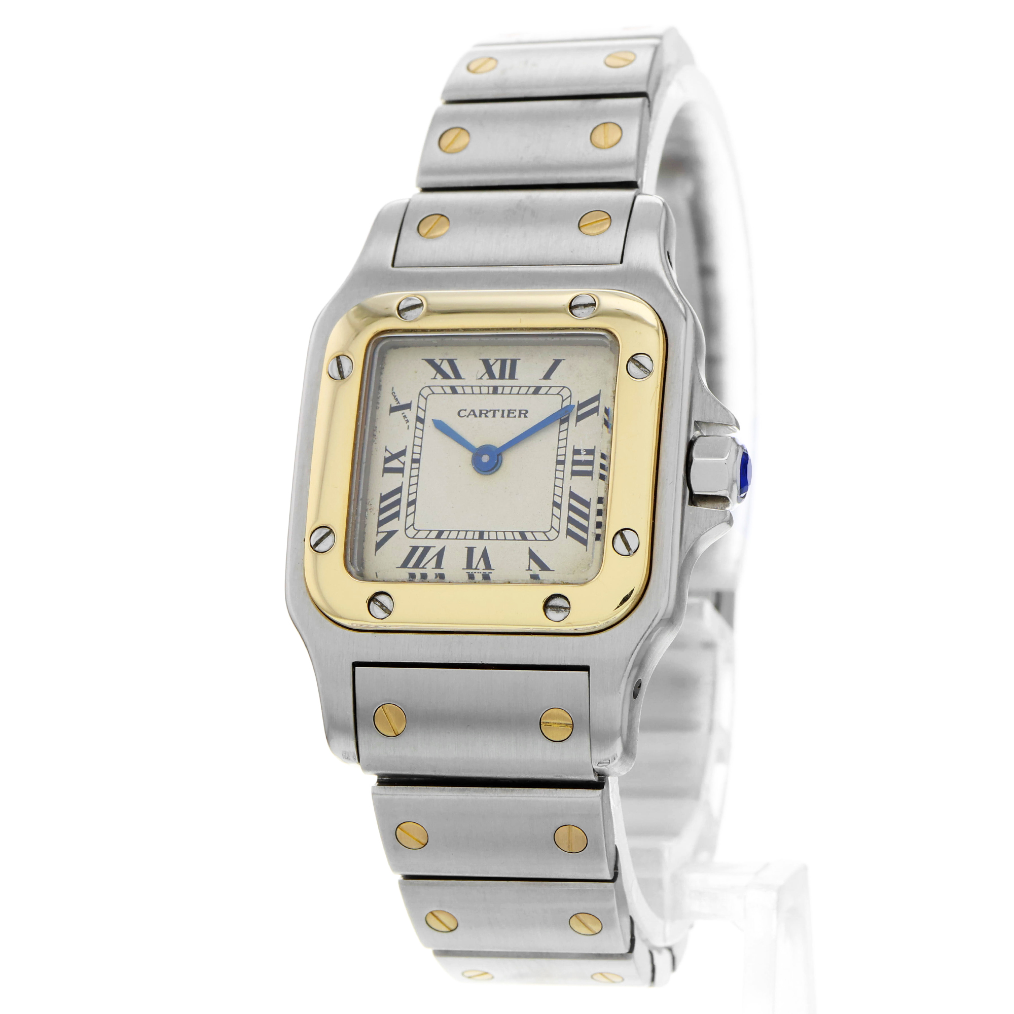Cartier Santos Galbée 1057930 Roman 18k Ladies thumbnail 3
