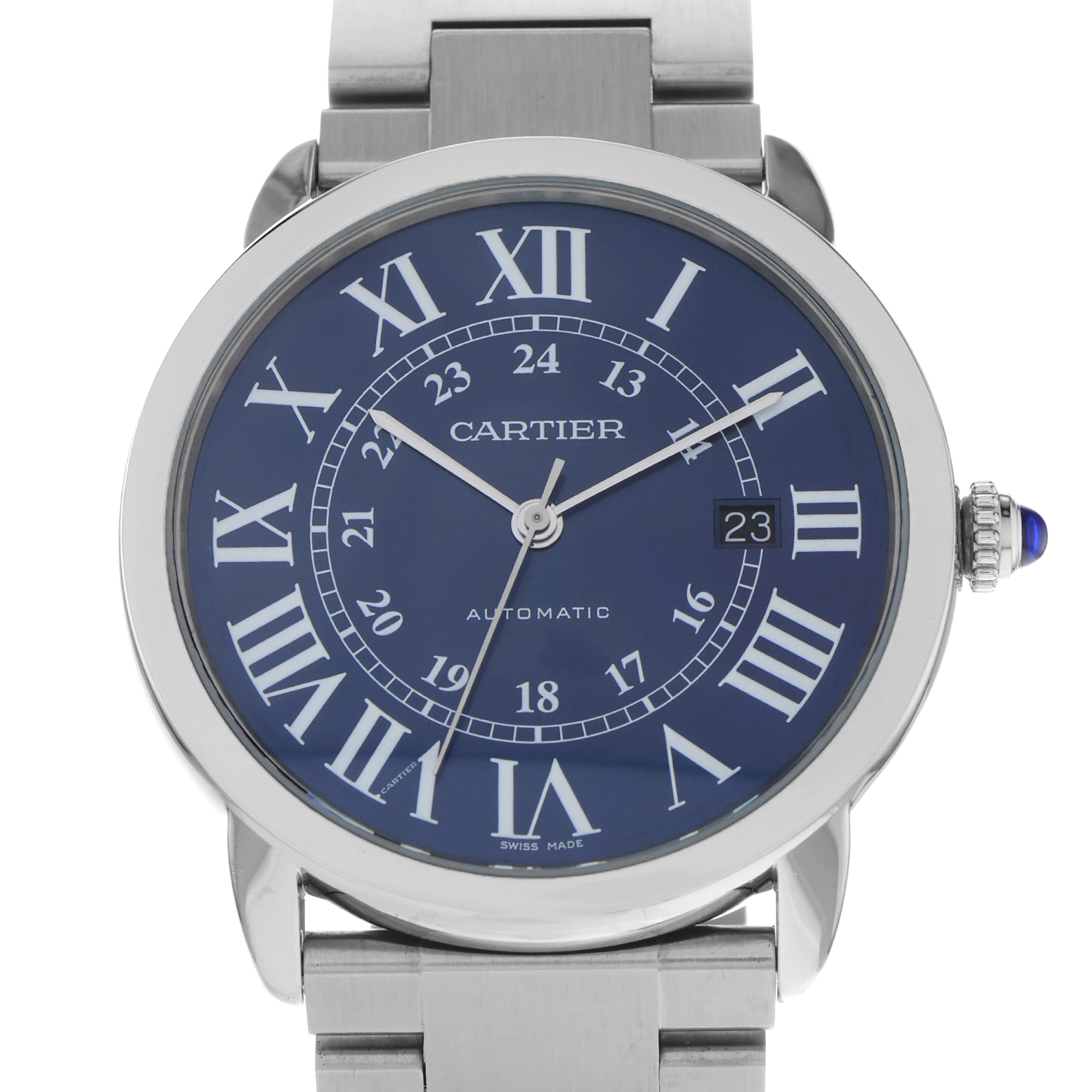 Cartier Ronde de Cartier WSRN0023 Croisière 3802 Blue Roman thumbnail 1