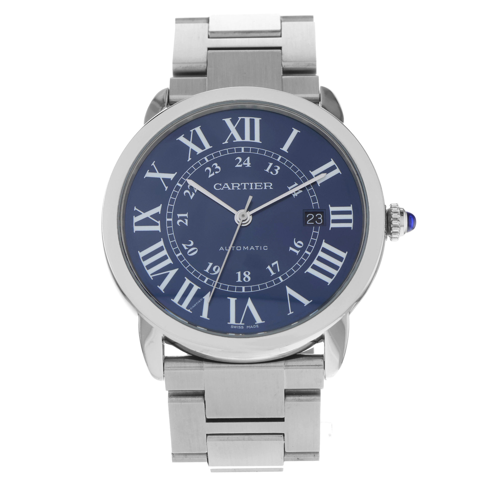 Cartier Ronde de Cartier WSRN0023 Croisière 3802 Blue Roman thumbnail 2
