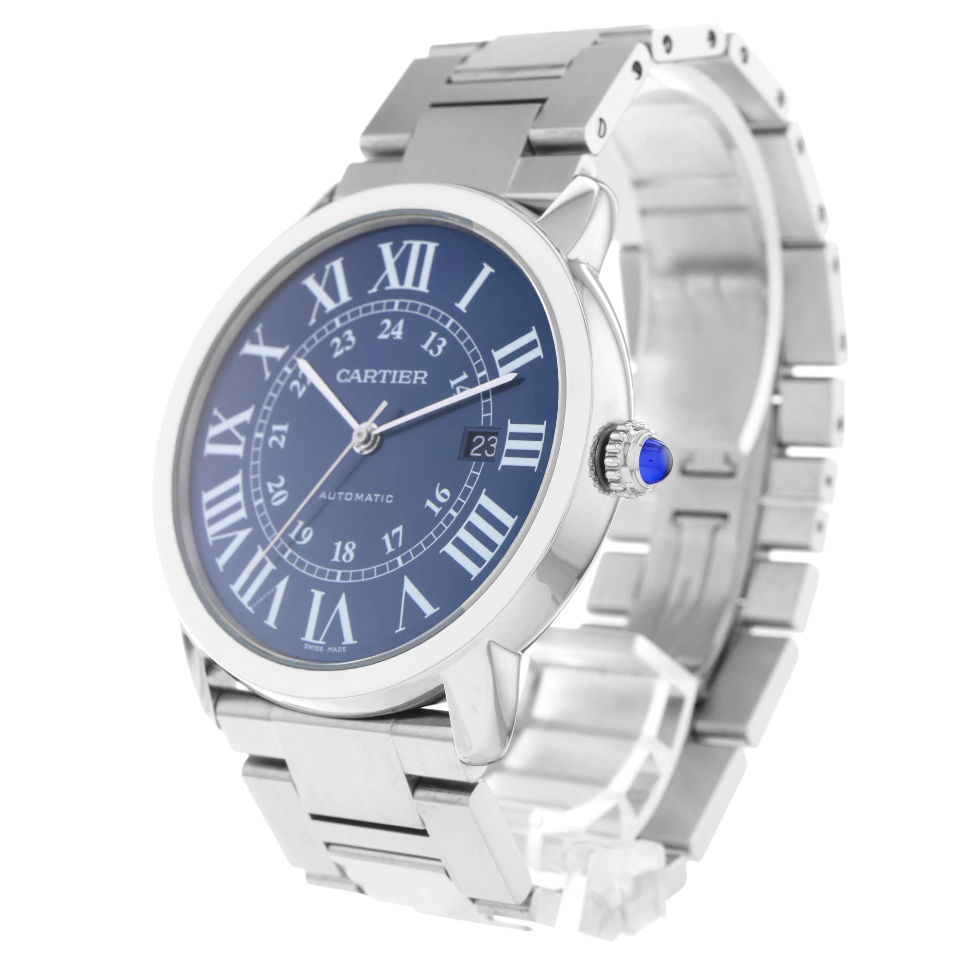 Cartier Ronde de Cartier WSRN0023 Croisière 3802 Blue Roman thumbnail 3