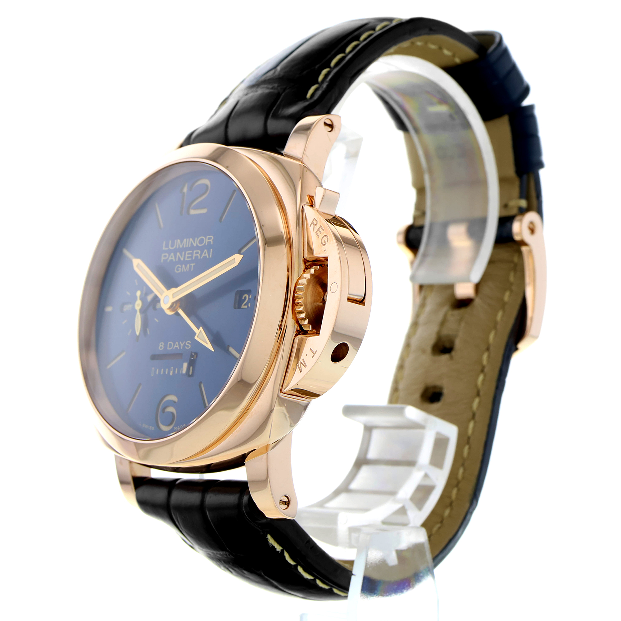 Panerai Luminor 1950 8 Days GMT Automatic PAM 00623 Pijnenburg Blue thumbnail 2