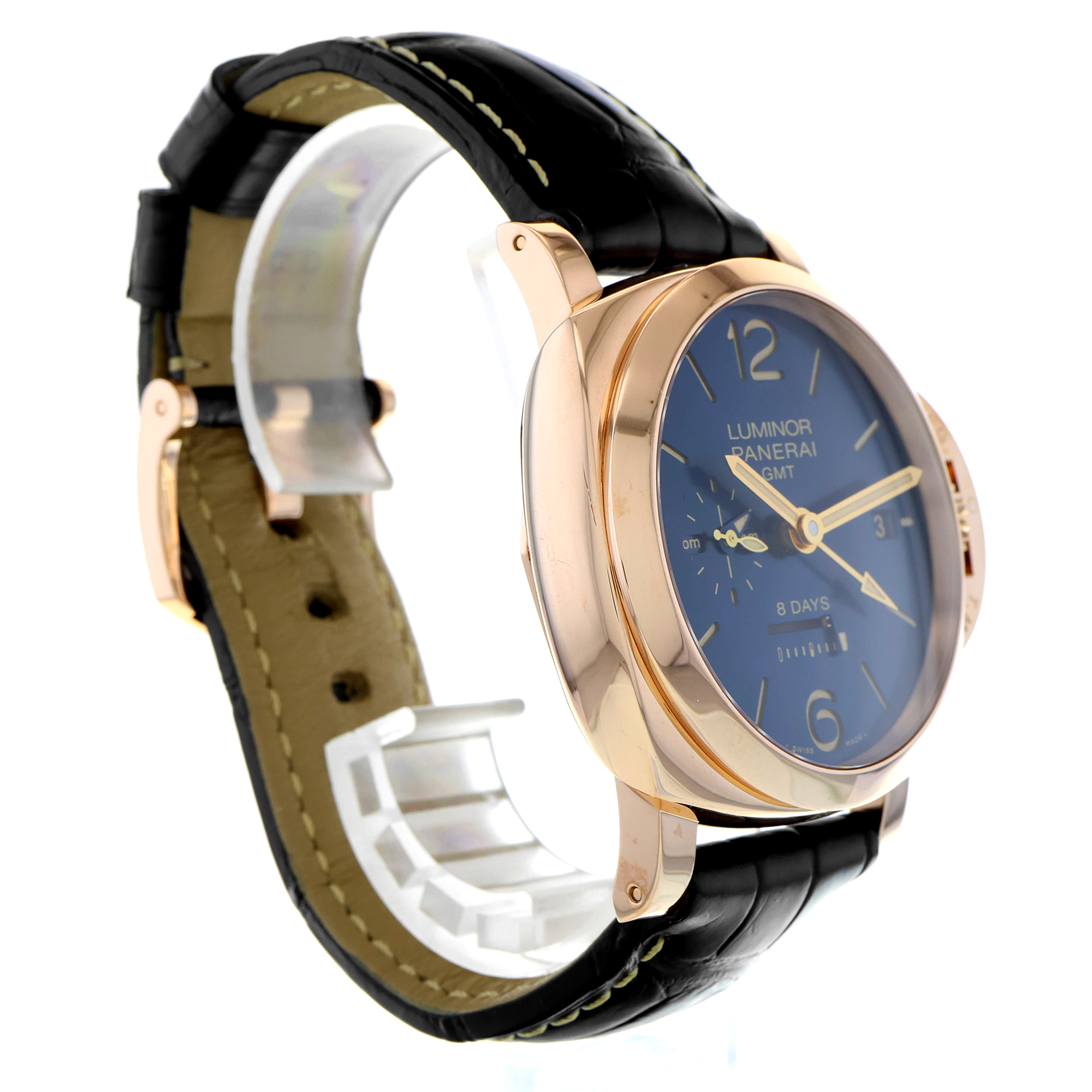 Panerai Luminor 1950 8 Days GMT Automatic PAM 00623 Pijnenburg Blue thumbnail 4