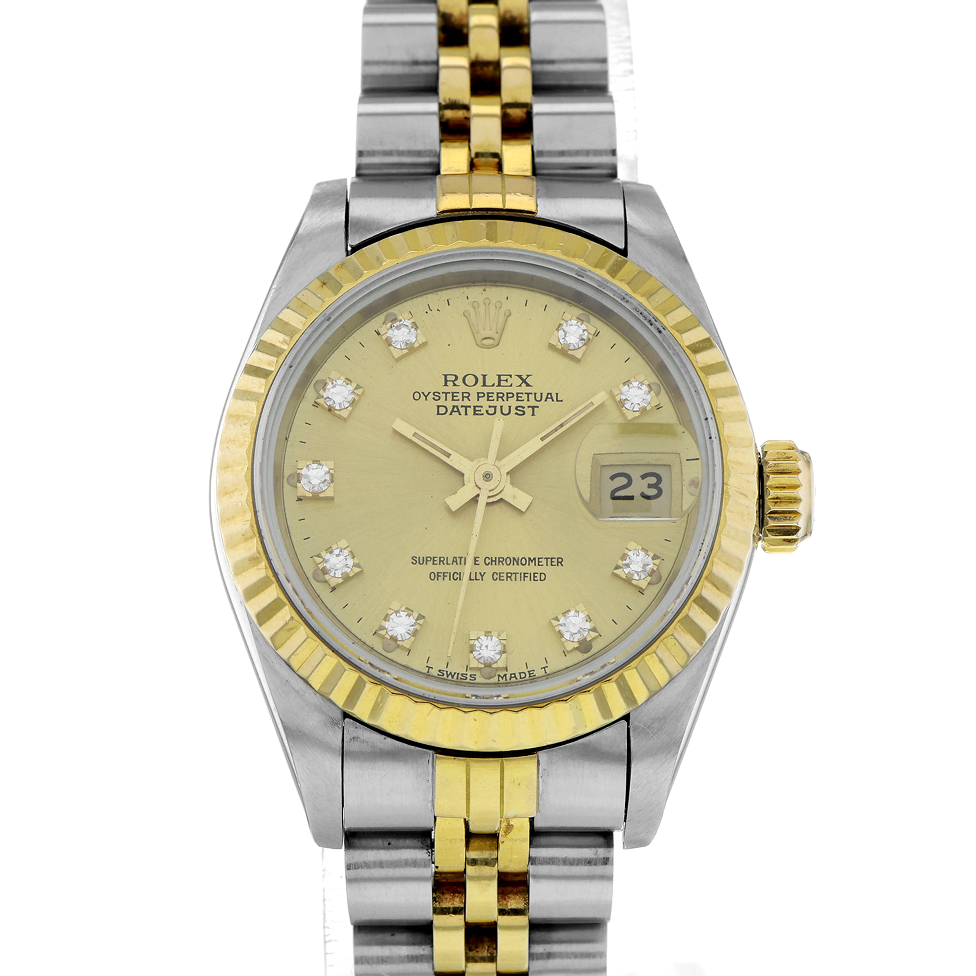Rolex Lady-Datejust 69173 Diamond Dial Fluted thumbnail 1