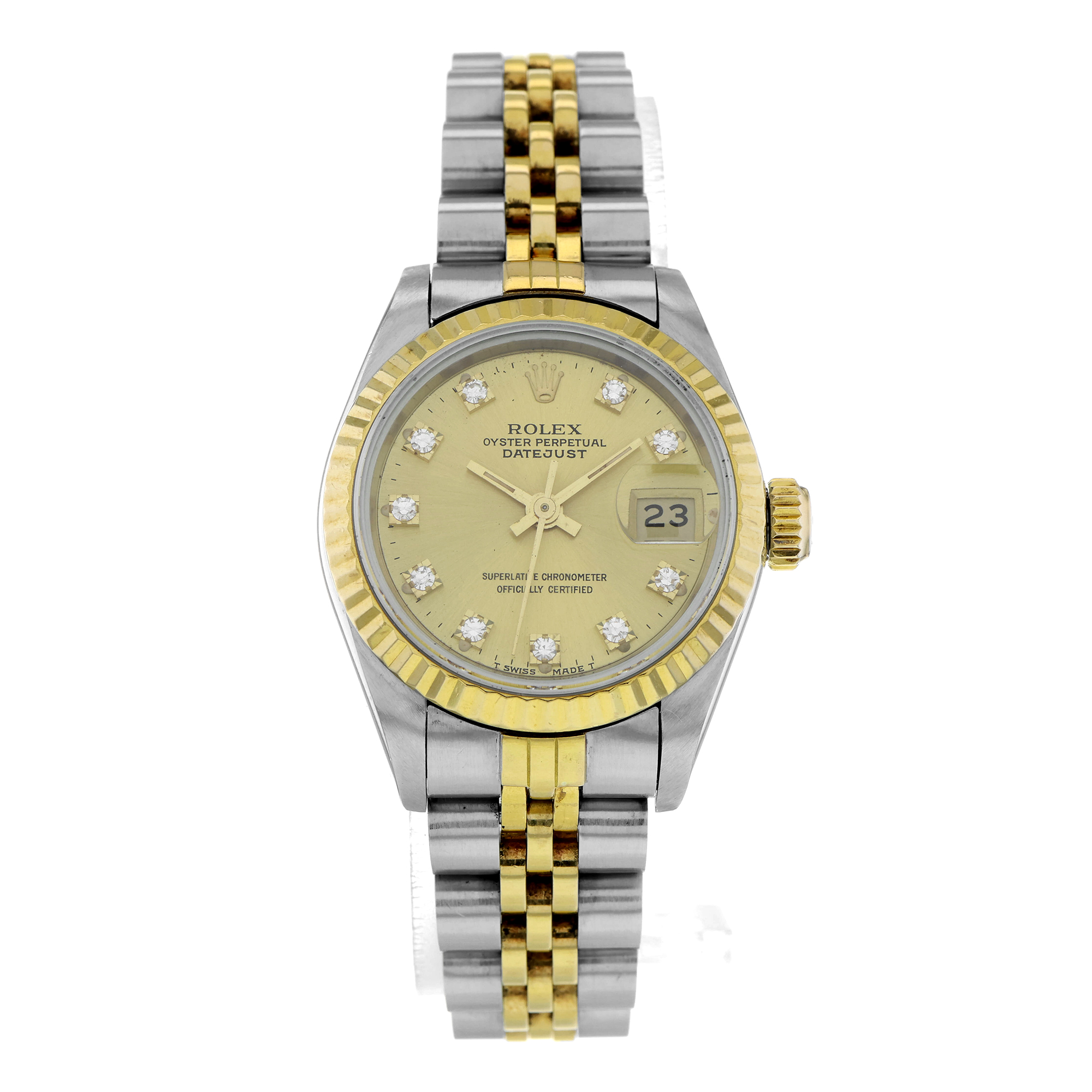 Rolex Lady-Datejust 69173 Diamond Dial Fluted thumbnail 2