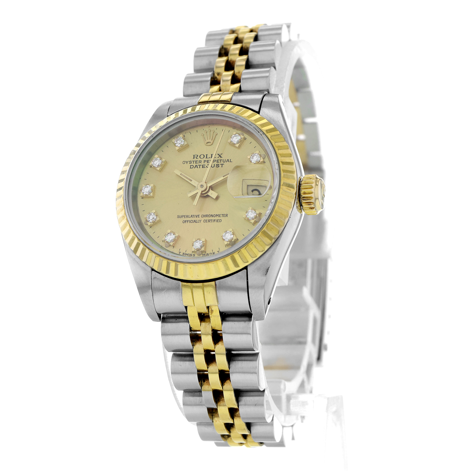 Rolex Lady-Datejust 69173 Diamond Dial Fluted thumbnail 3