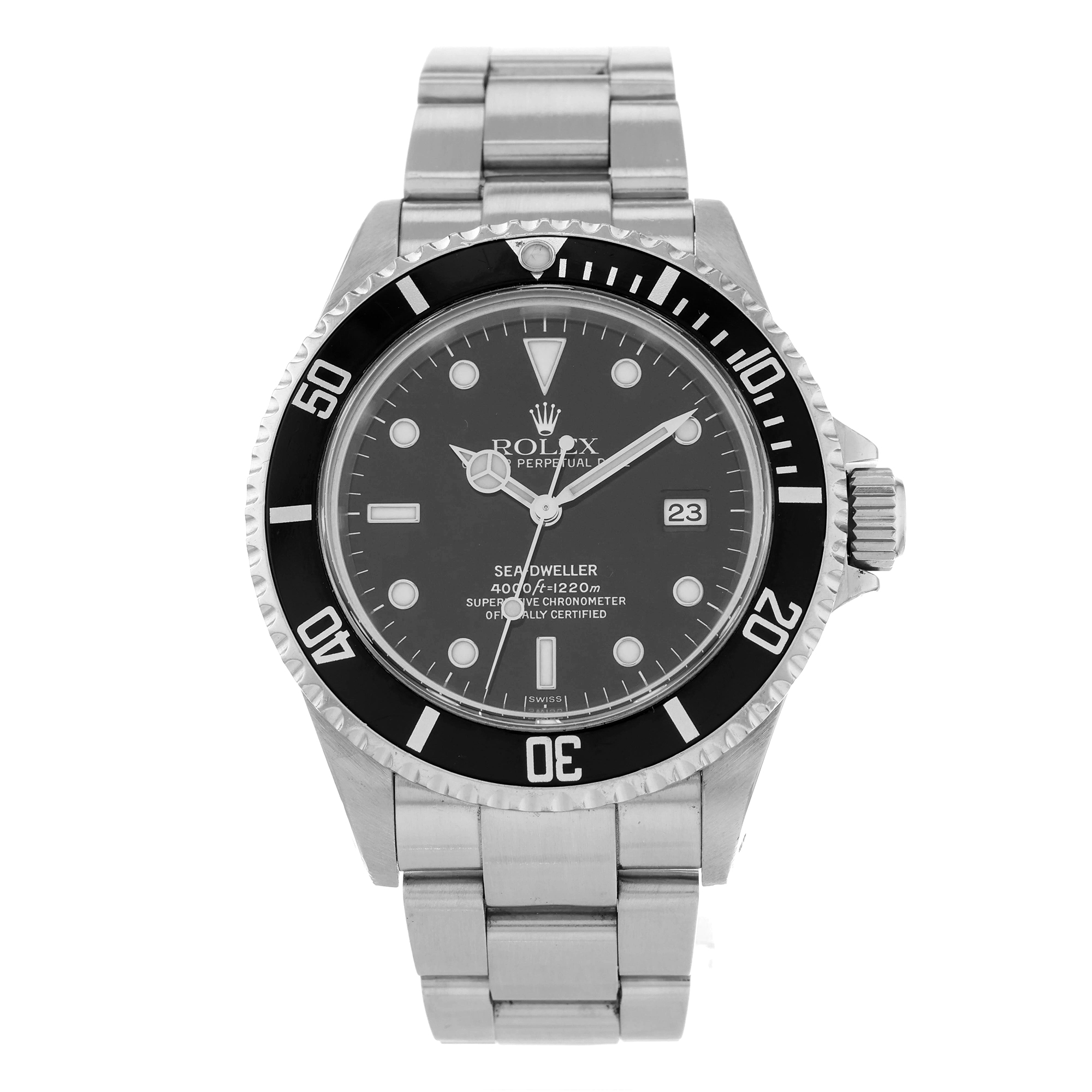 Rolex Sea-Dweller 16600 Swiss Only Black Vintage Sports Mens thumbnail 2