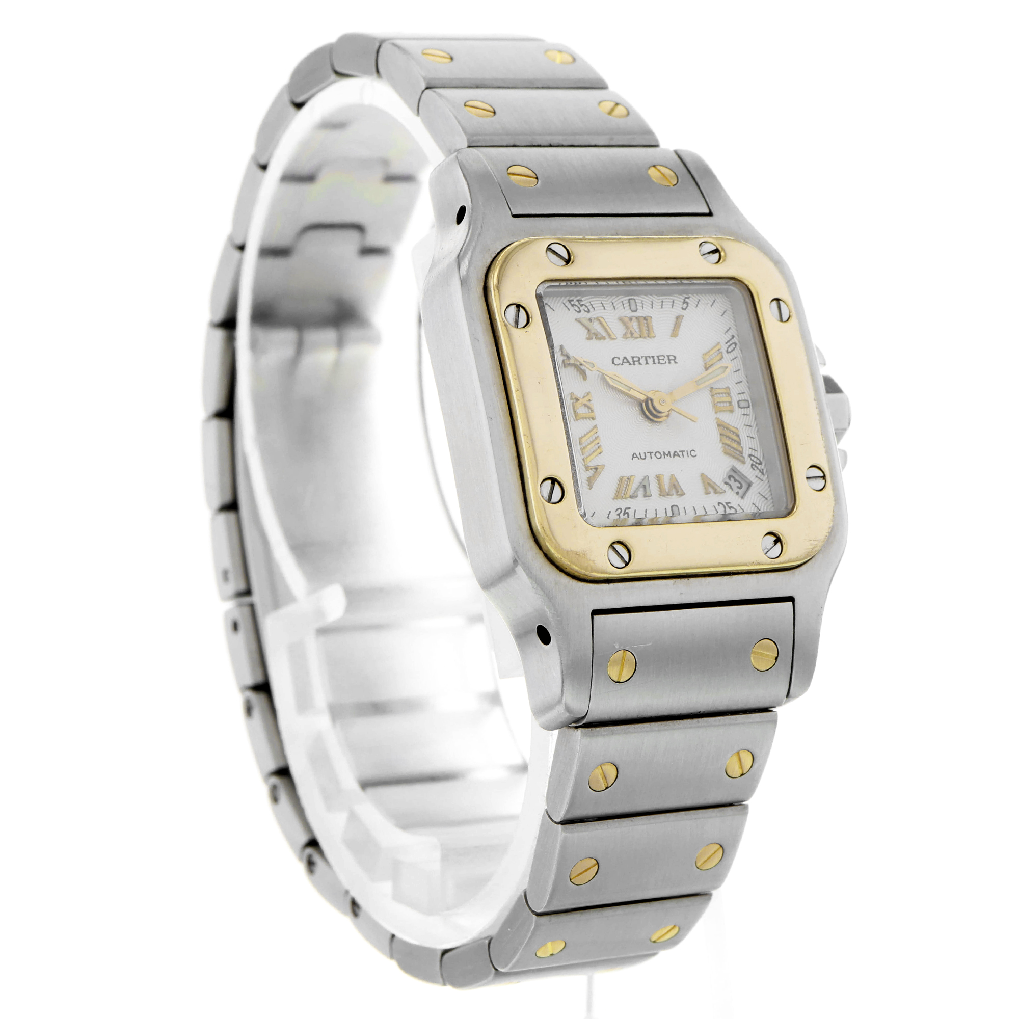 Cartier Santos 2423 Galbée Roman Automatic 18k thumbnail 4