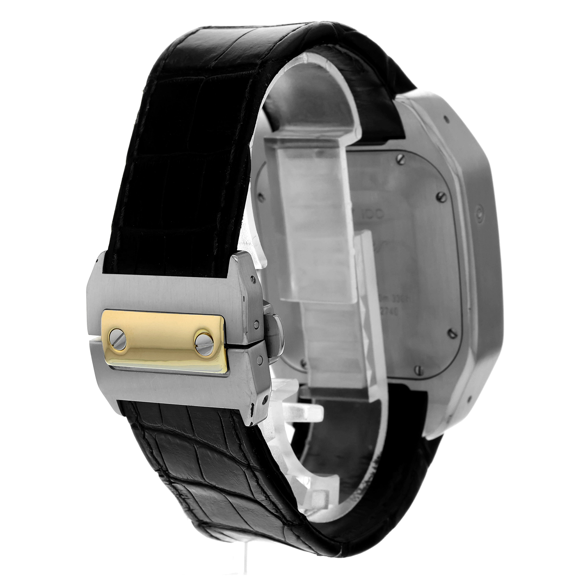 Cartier Santos 100 W20091X7 2740 White Roman 18k thumbnail 5