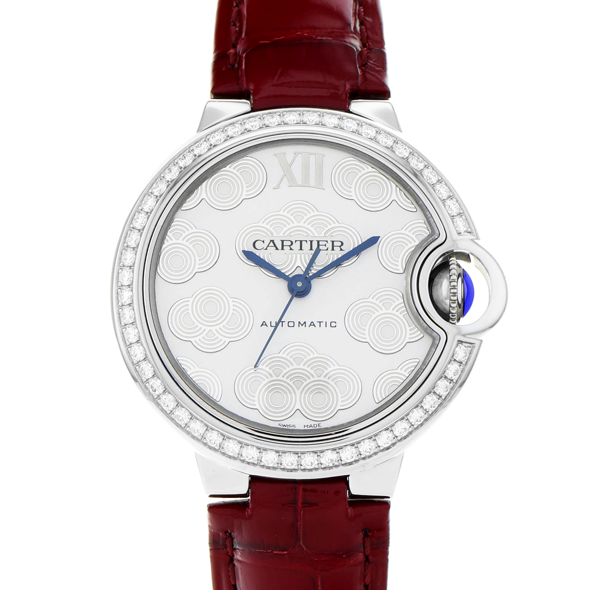 Cartier Ballon Bleu 33mm W4BB0027 3489 Factory Diamonds Lucky Clouds Limited 350 thumbnail 1