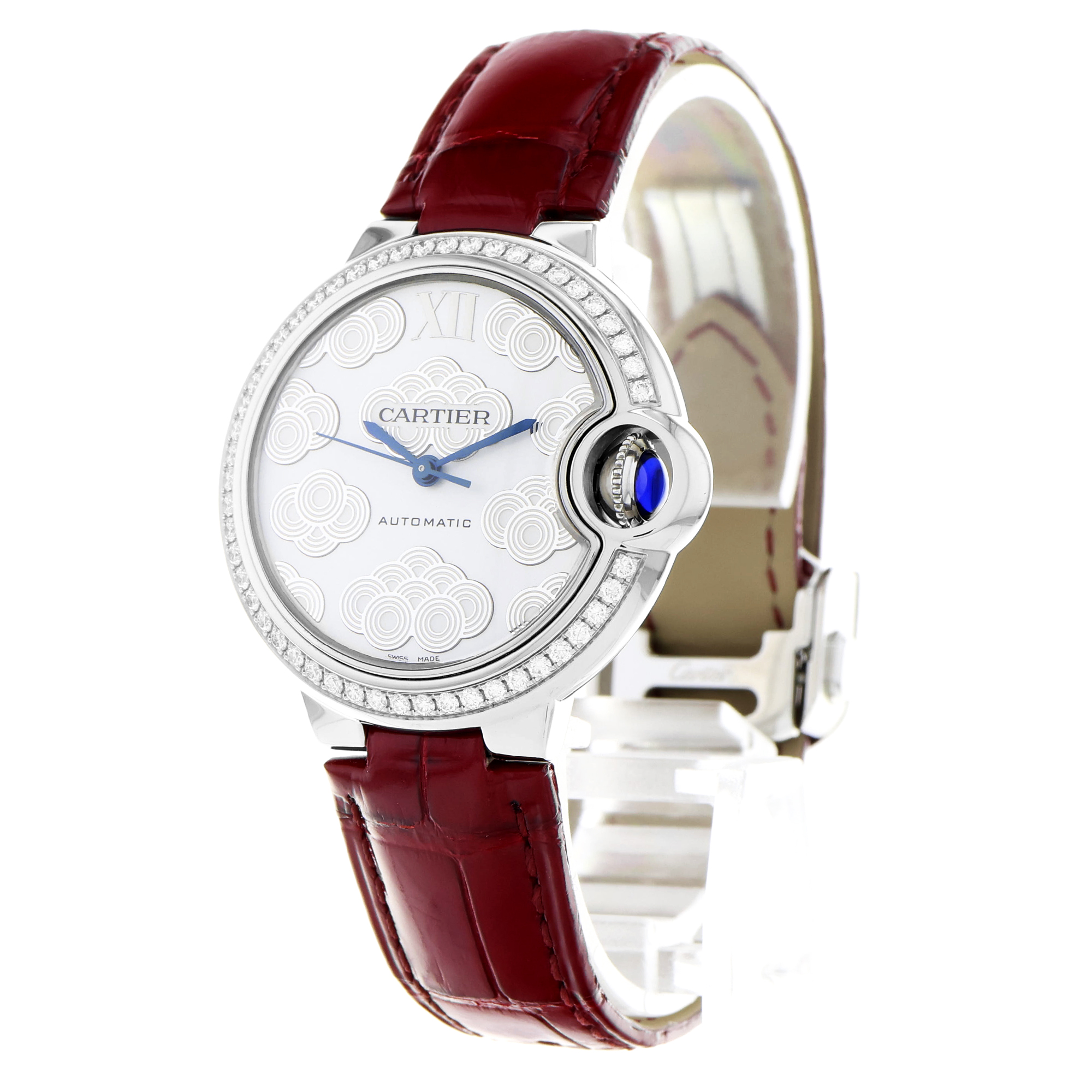 Cartier Ballon Bleu 33mm W4BB0027 3489 Factory Diamonds Lucky Clouds Limited 350 thumbnail 2