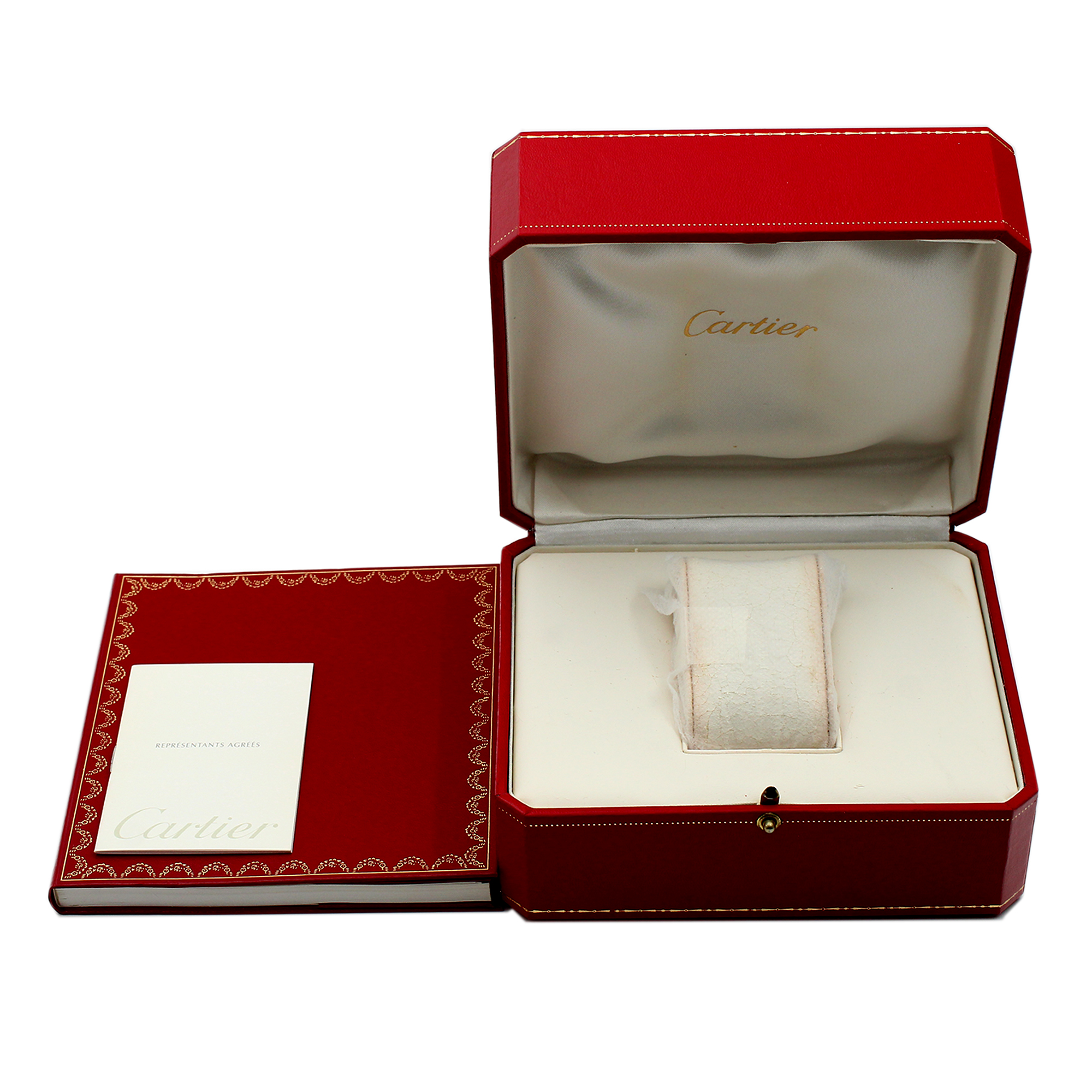 Cartier Pasha C W31015M7 2324 White Arabic Dial Steel Automatic Mens Watch thumbnail 3