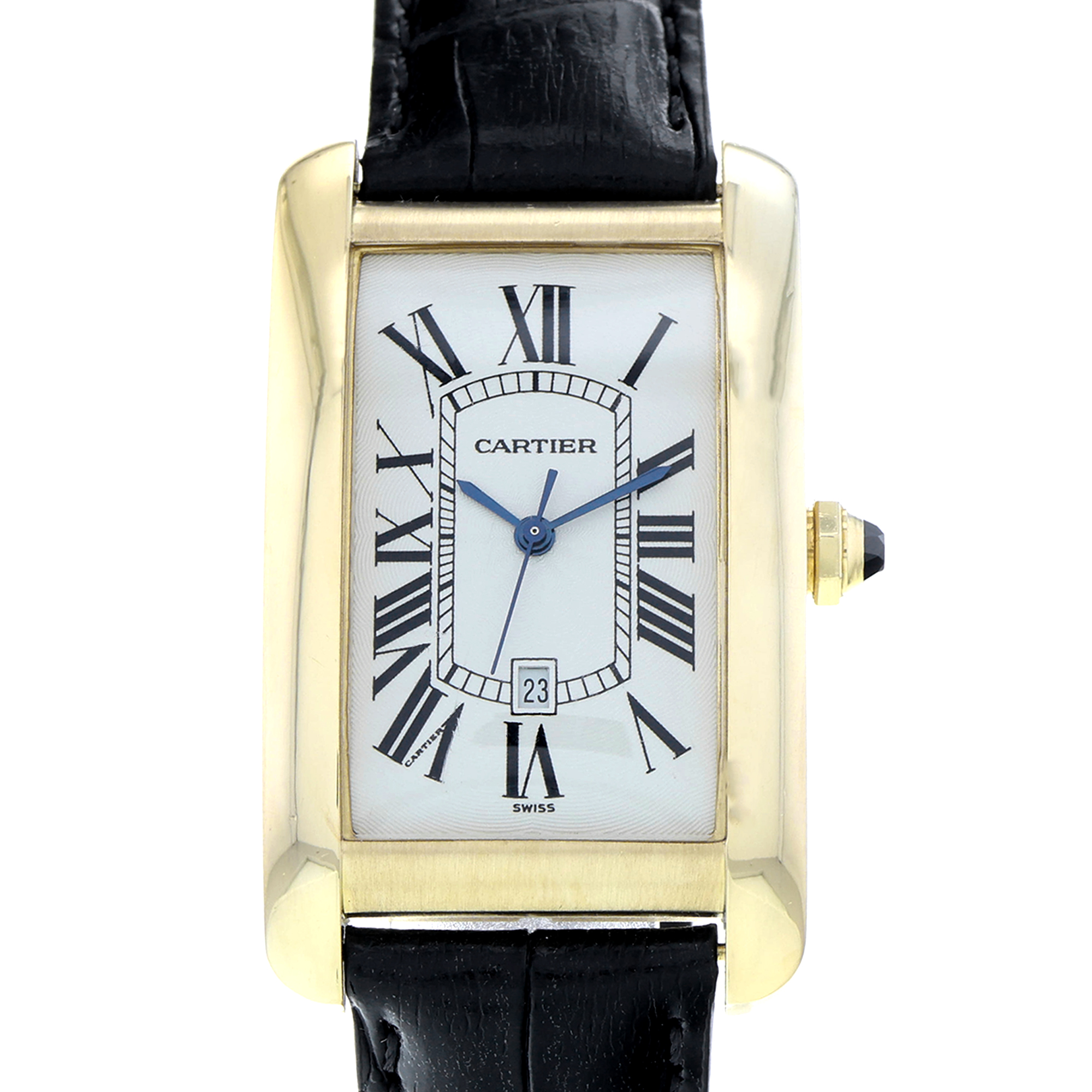 Cartier Tank Américaine WGTA0041 1740 White Roman 18k thumbnail 1