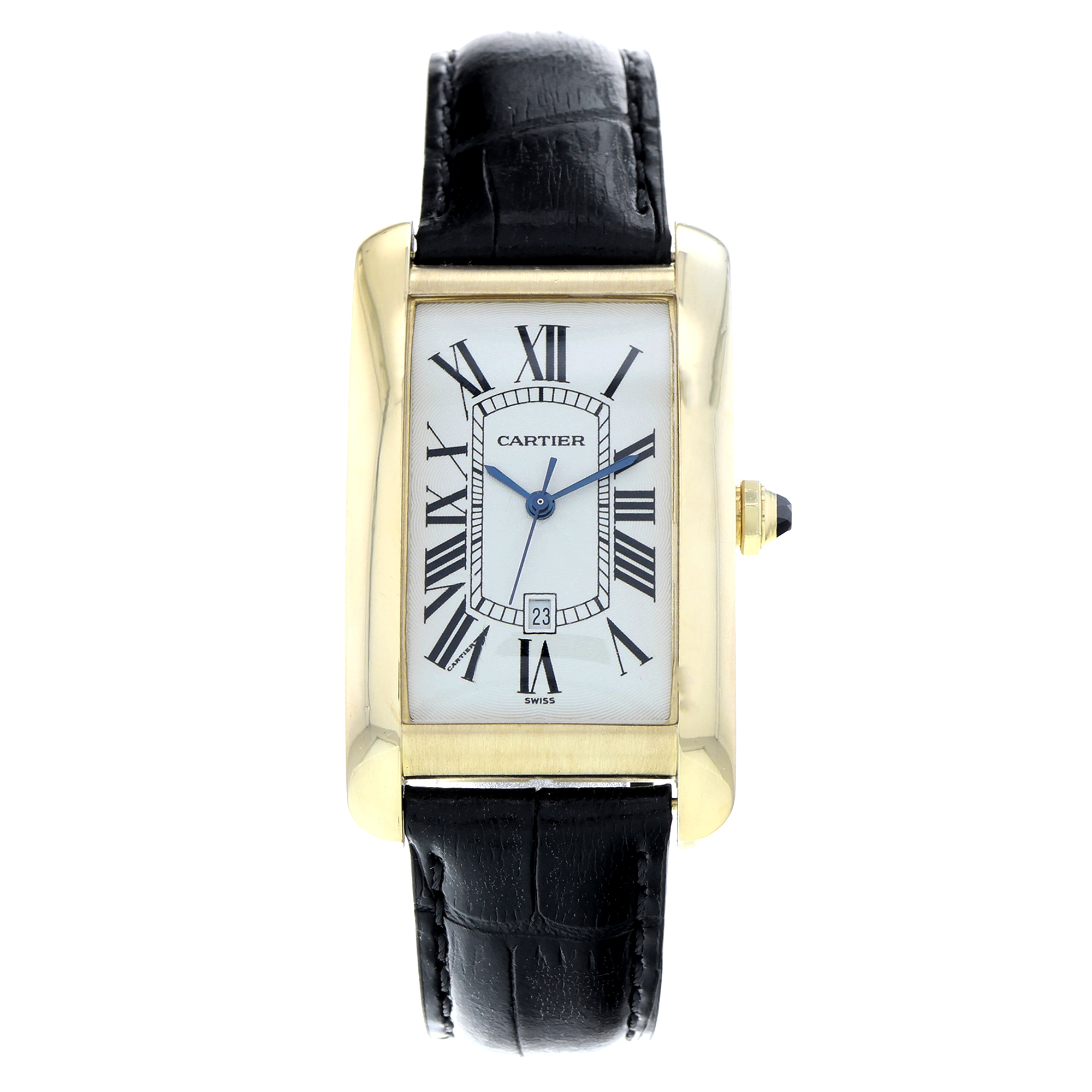 Cartier Tank Américaine WGTA0041 1740 White Roman 18k thumbnail 2