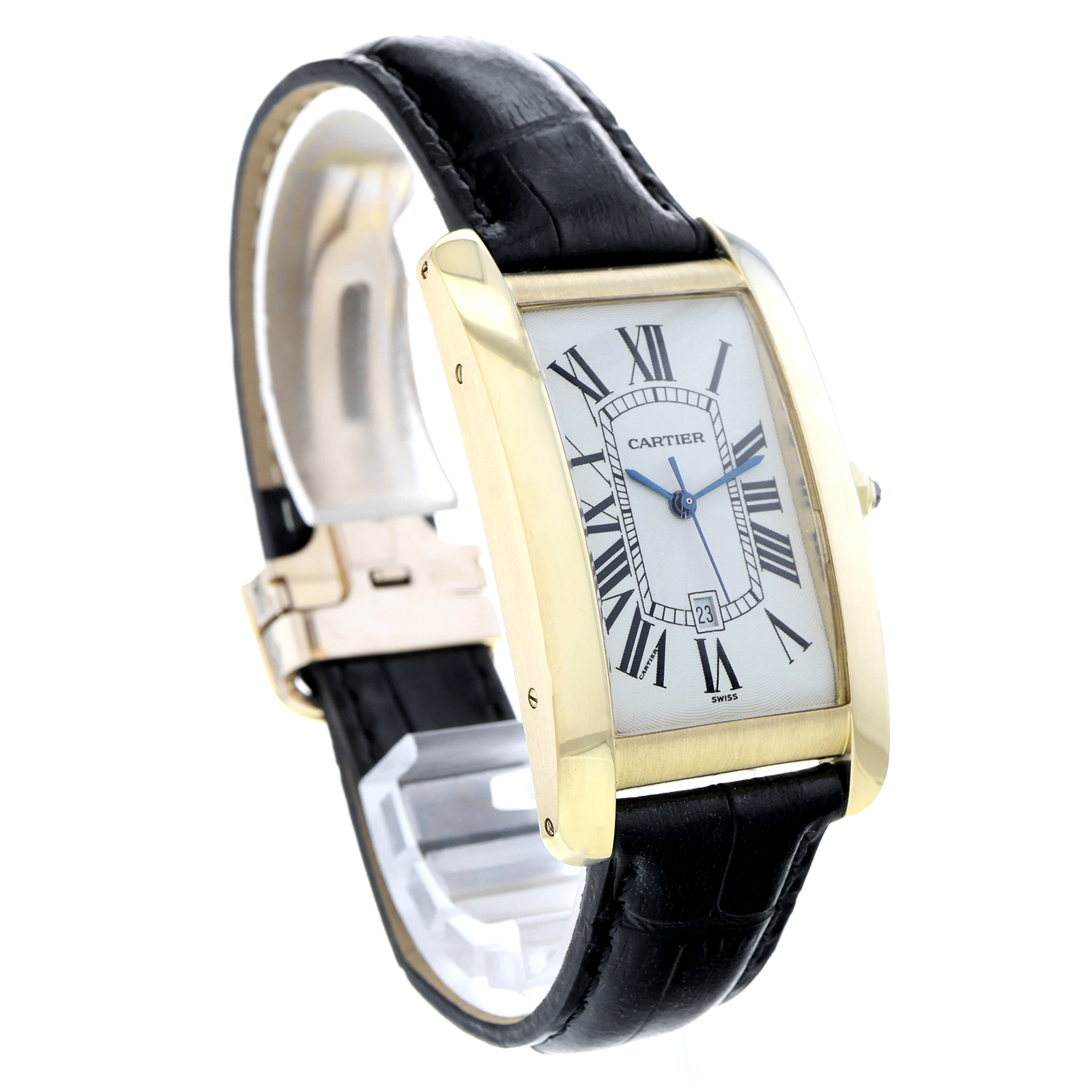 Cartier Tank Américaine WGTA0041 1740 White Roman 18k thumbnail 4