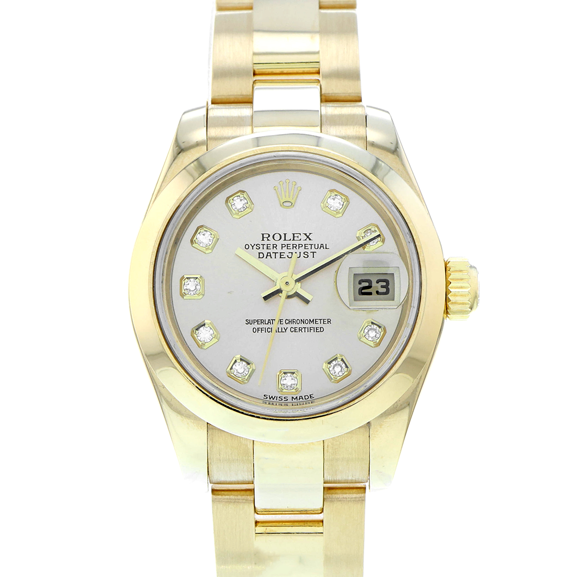 Rolex Datejust 26mm 179168 Gold Factory Diamond Dial 18K Yellow gold thumbnail 1