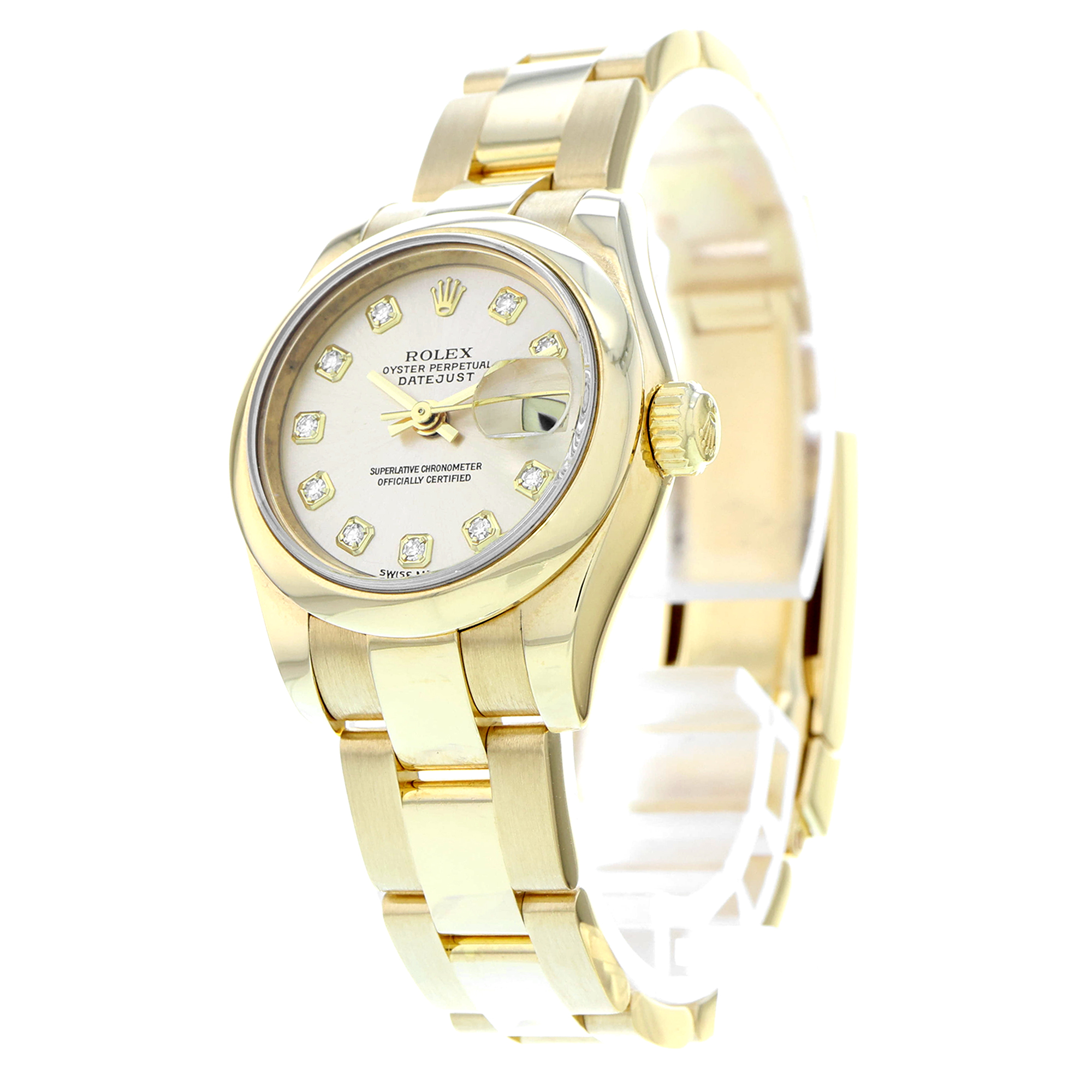 Rolex Datejust 26mm 179168 Gold Factory Diamond Dial 18K Yellow gold thumbnail 2