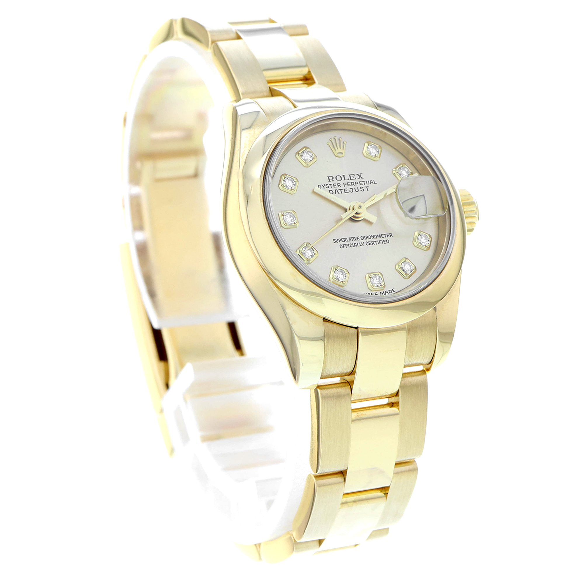 Rolex Datejust 26mm 179168 Gold Factory Diamond Dial 18K Yellow gold thumbnail 4