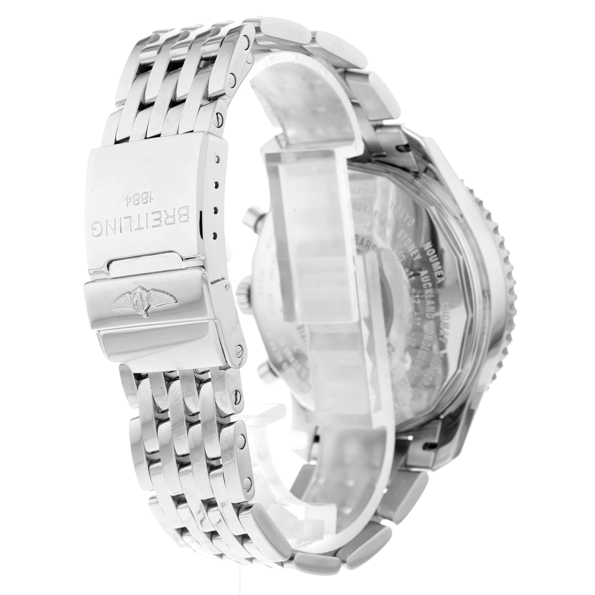 Breitling Navitimer A24322 Black Chronograph GMT Dual Timezone thumbnail 5