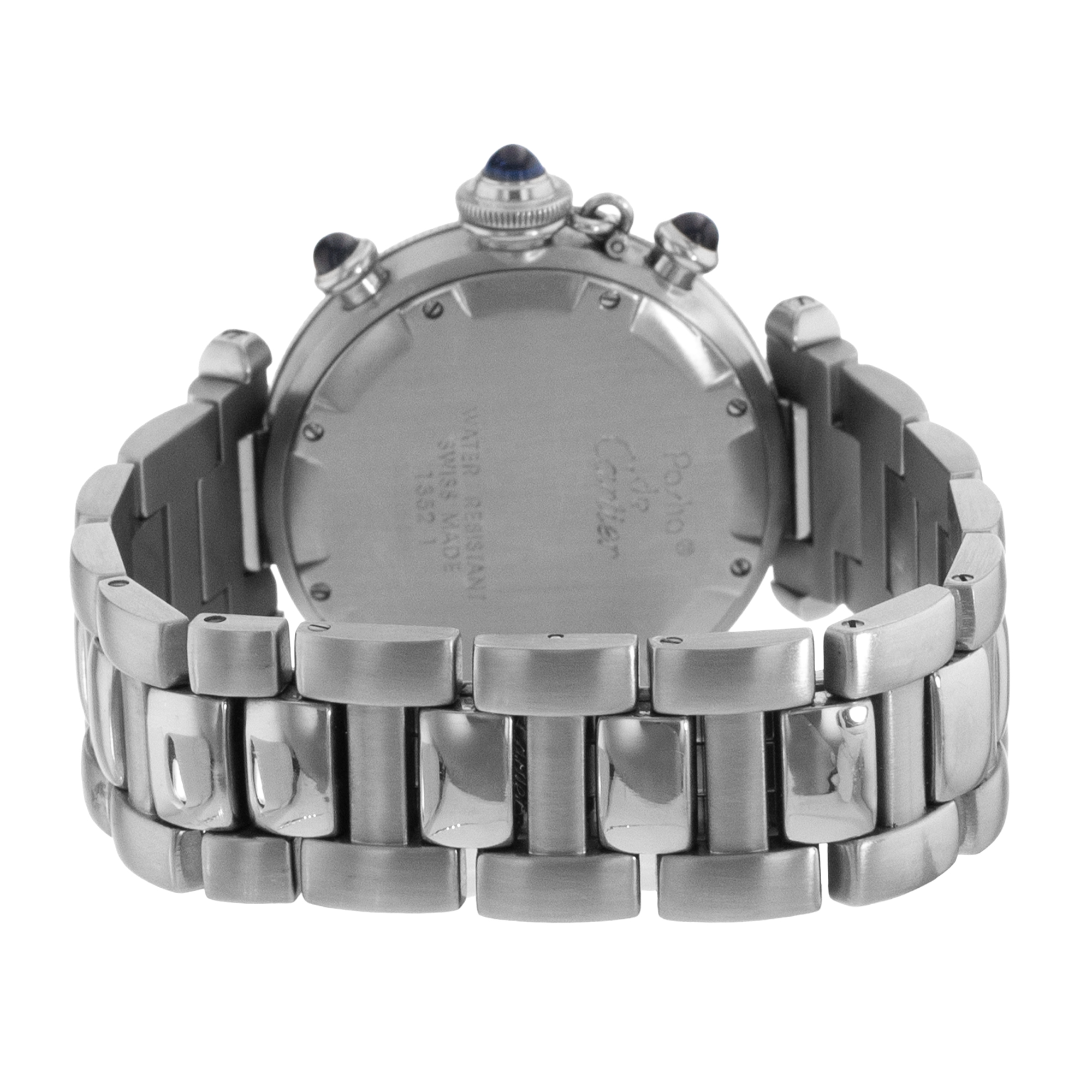 Cartier Pasha W31019H2 13521 35mm Grey Chronograph Steel Quartz Mens Watch thumbnail 10