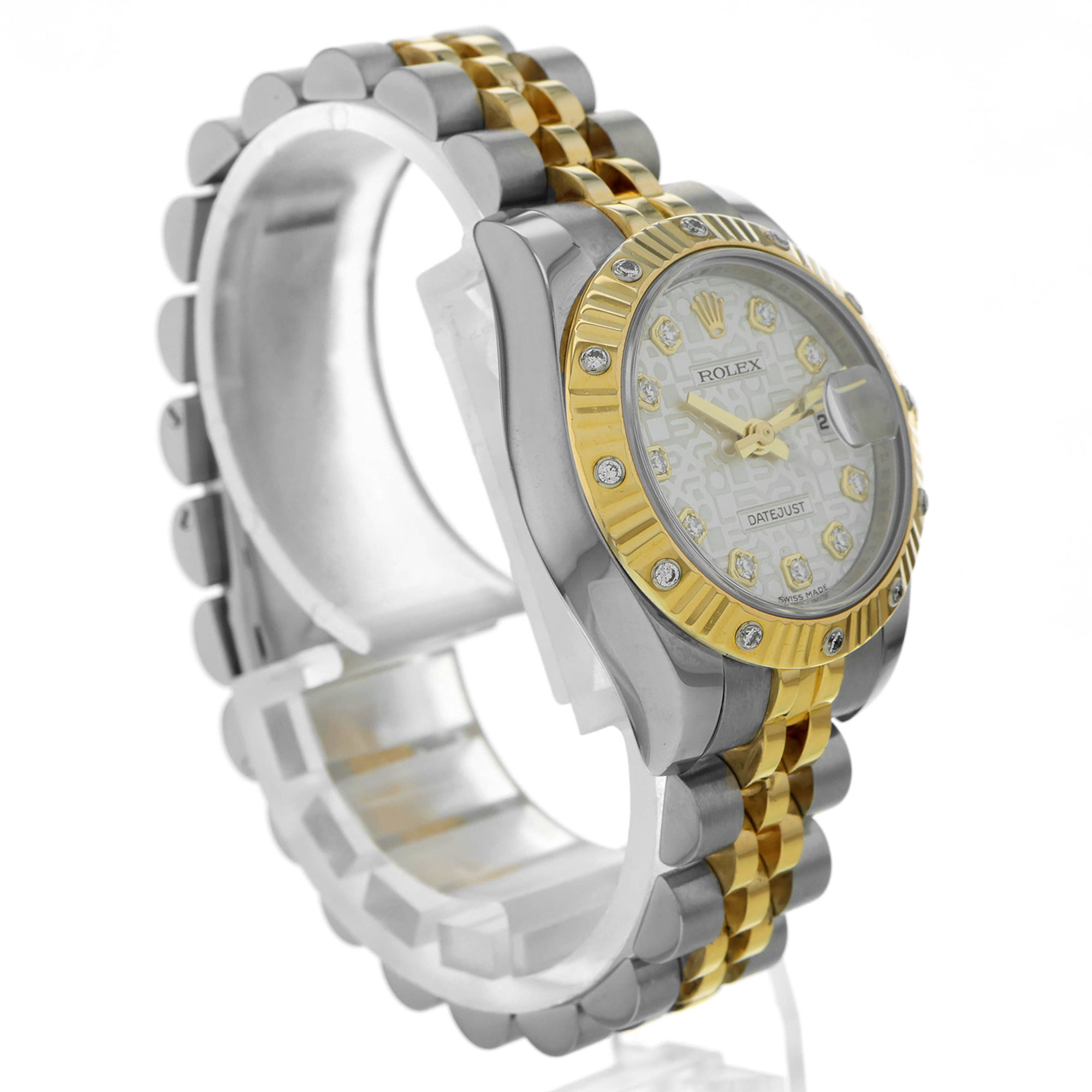 Rolex Datejust 26mm 179313 Factory Diamond anniversary 18K Yellow Gold Ladies thumbnail 4