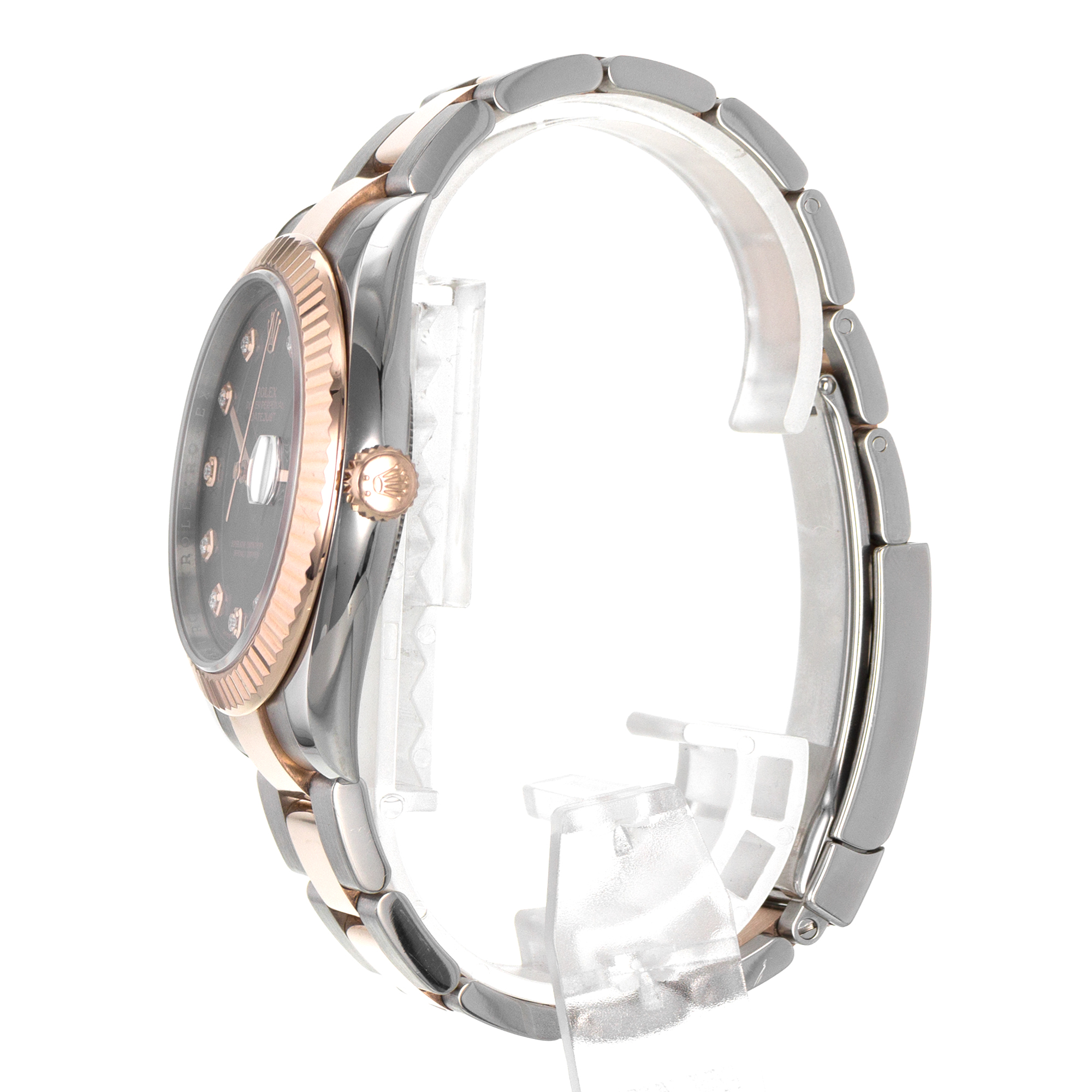 Rolex Datejust 41mm 126331 Steel/18K Rose Gold Factory chocolate Diamond Dial thumbnail 5