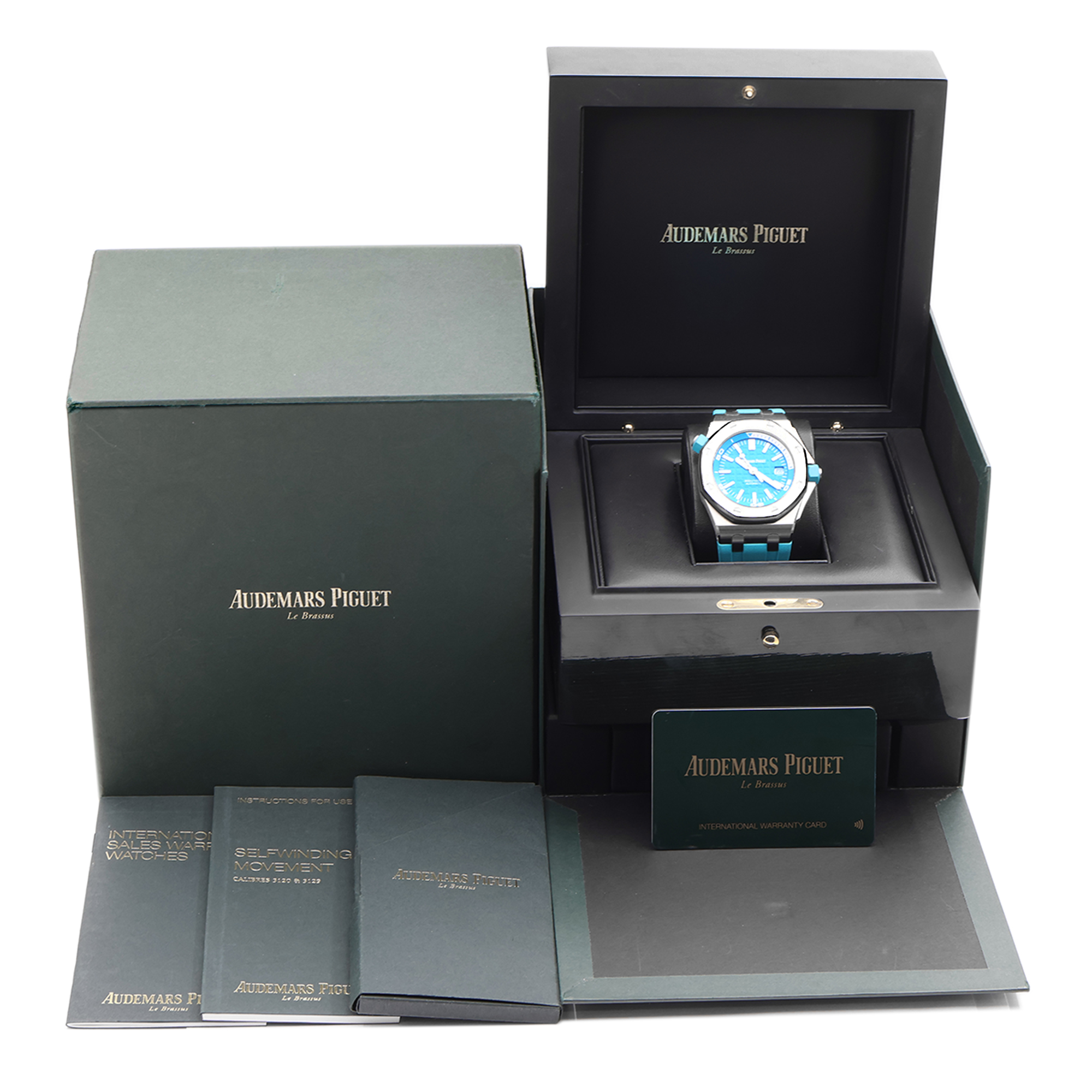 Audemars Piguet Royal Oak Offshore Diver 15710ST.OO.A032CA.01 Turquoise Blue thumbnail 3