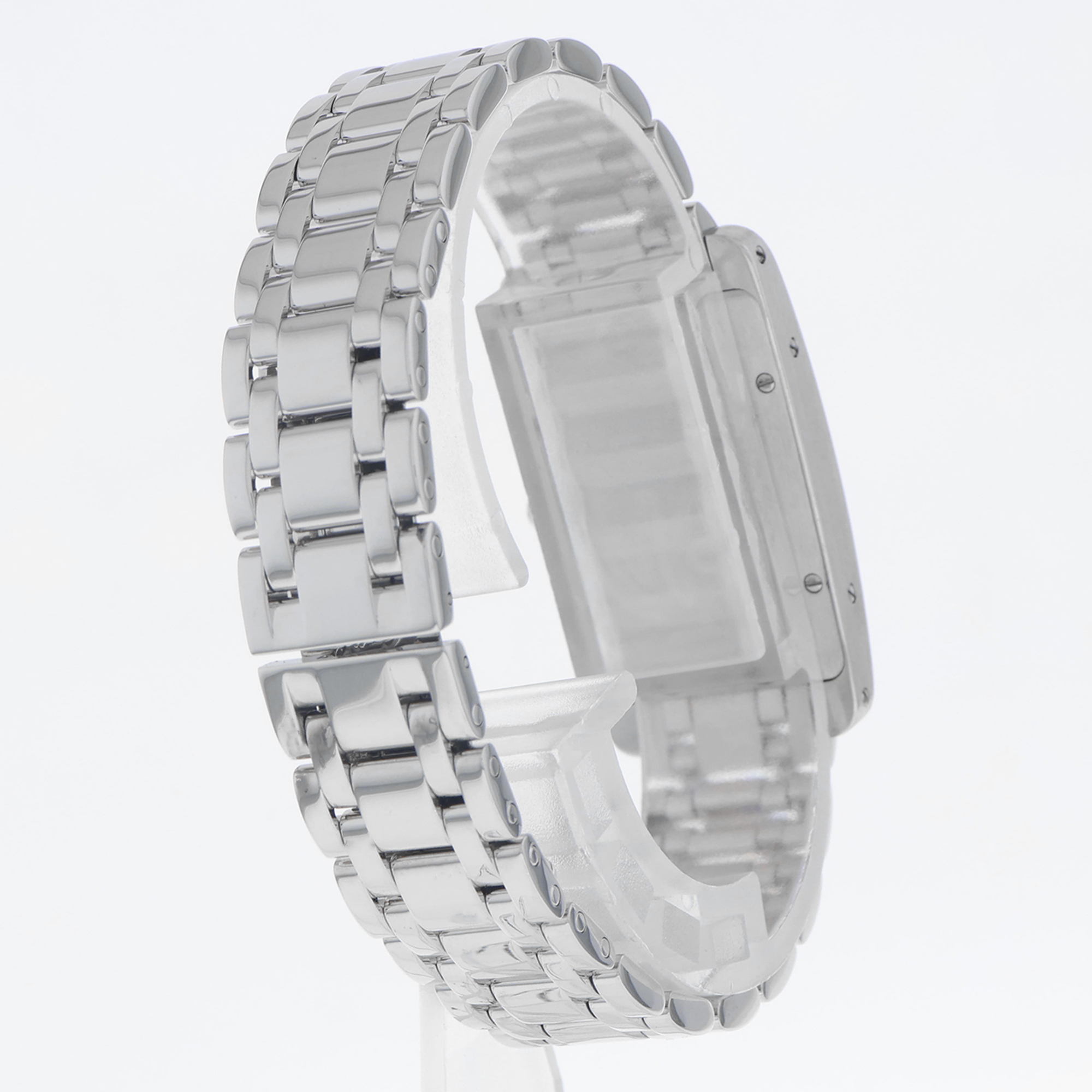 Cartier Tank Americaine 19mm W26019L1 1713 White roman dial 18K white gold thumbnail 5