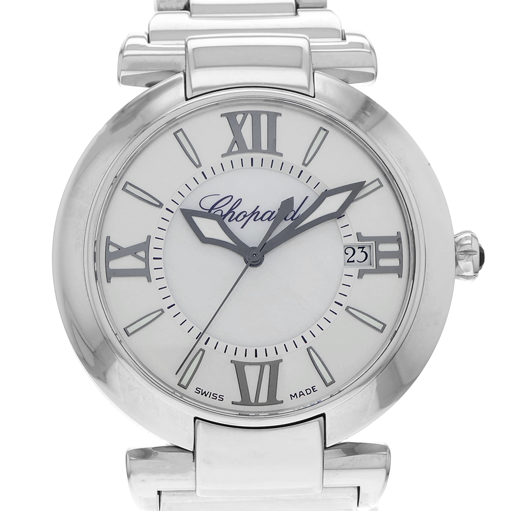Chopard Imperiale 8531 MOP roman automatic date dial steel watch thumbnail 1