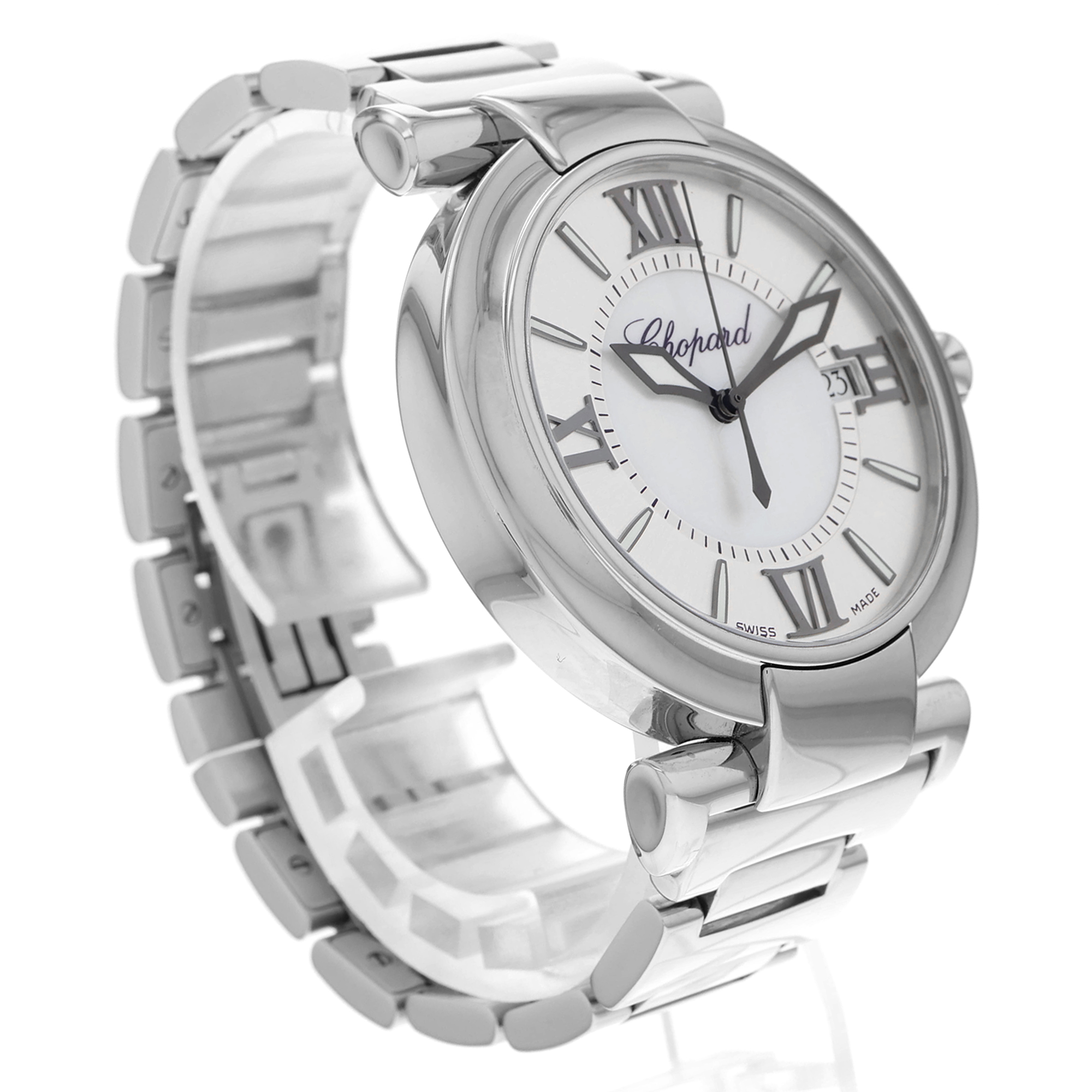 Chopard Imperiale 8531 MOP roman automatic date dial steel watch thumbnail 4