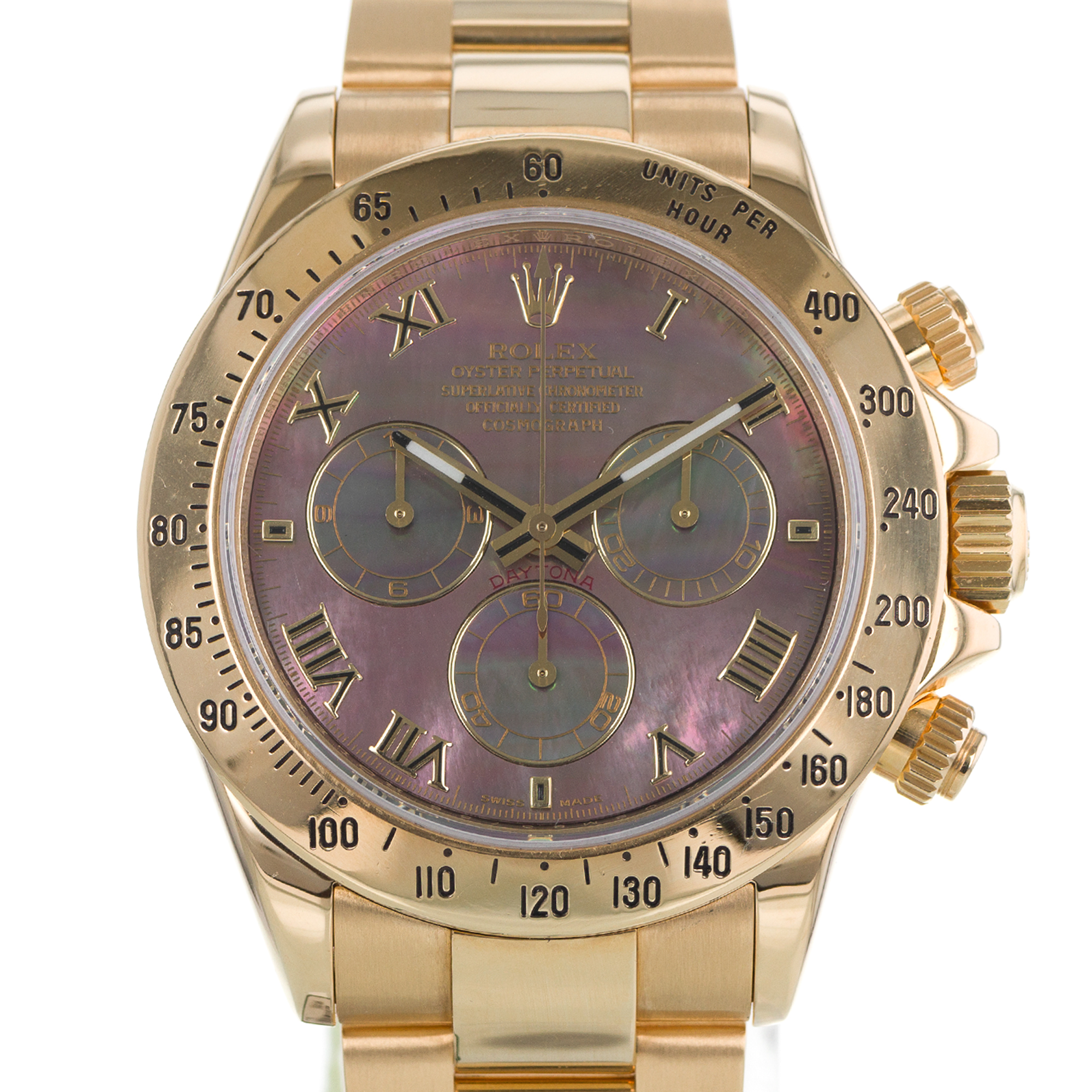 Rolex Daytona 116528 MOP Chronograph Factory year 1995 18K Yellow gold thumbnail 1